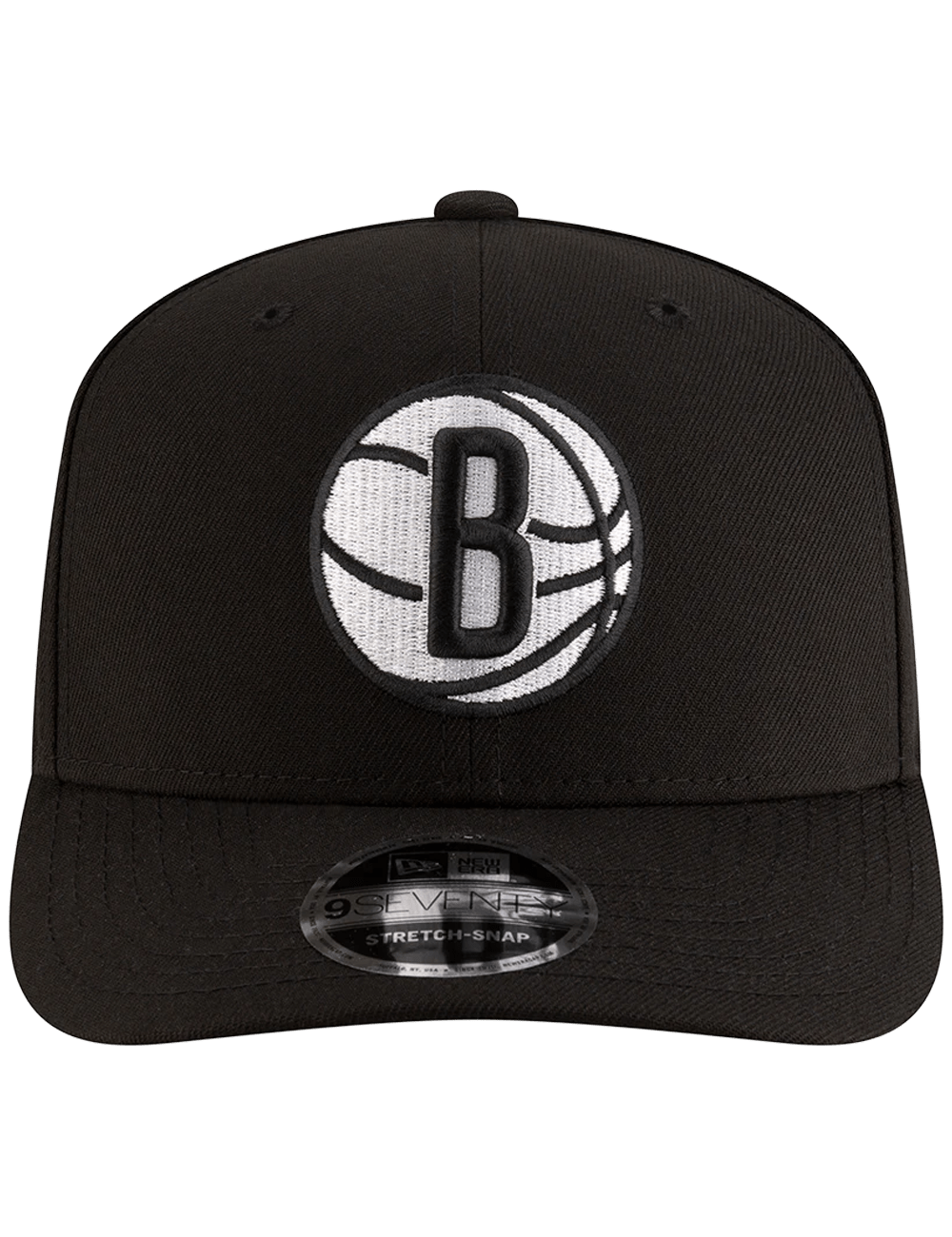 Brooklyn Nets New Era NBA Team 9SEVENTY Stretch-Snapback Hat - Black