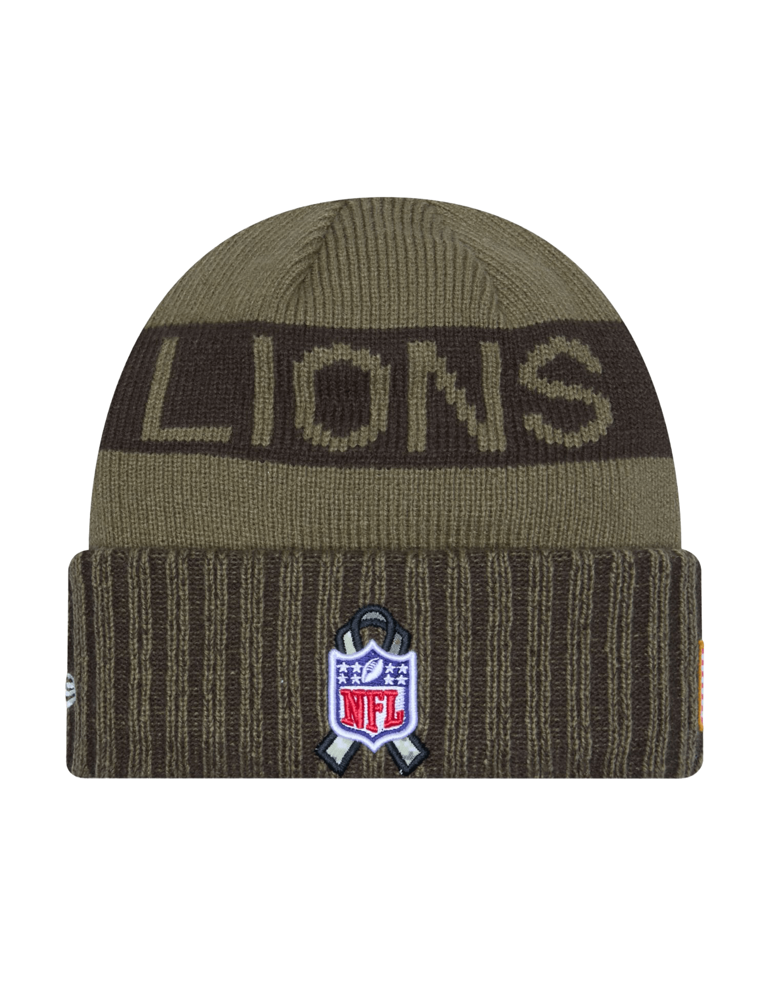 Detroit Lions New Era NFL 25 Salute To Service Knit Beanie