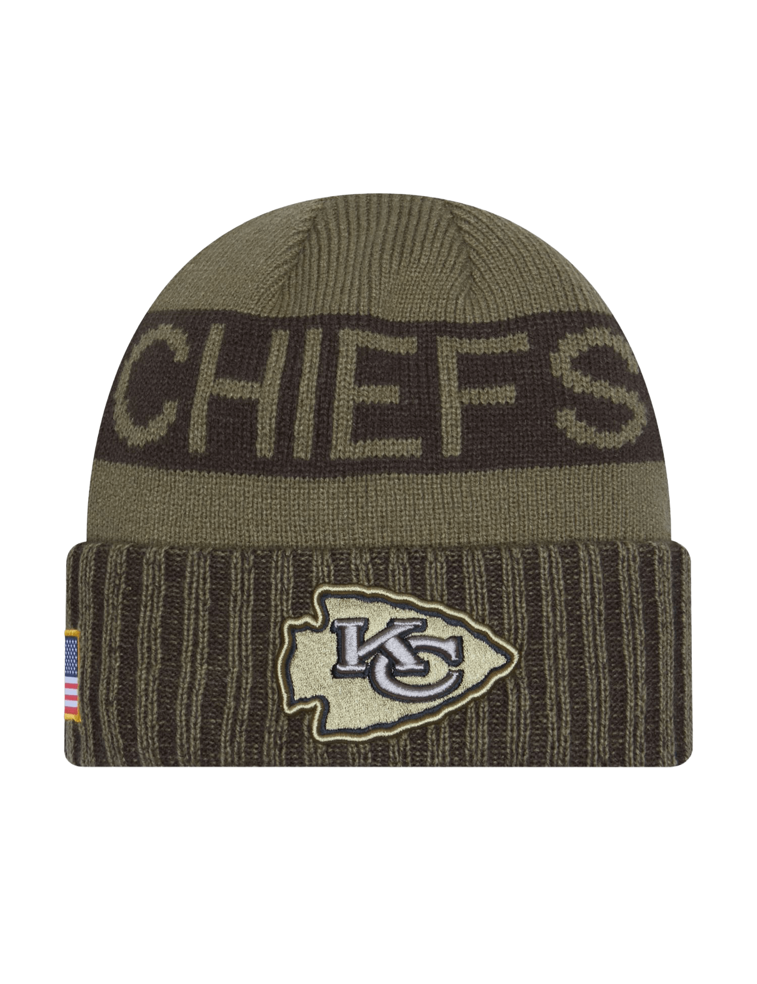 Kansas City Chiefs New Era NFL 25 Salute To Service Knit Beanie