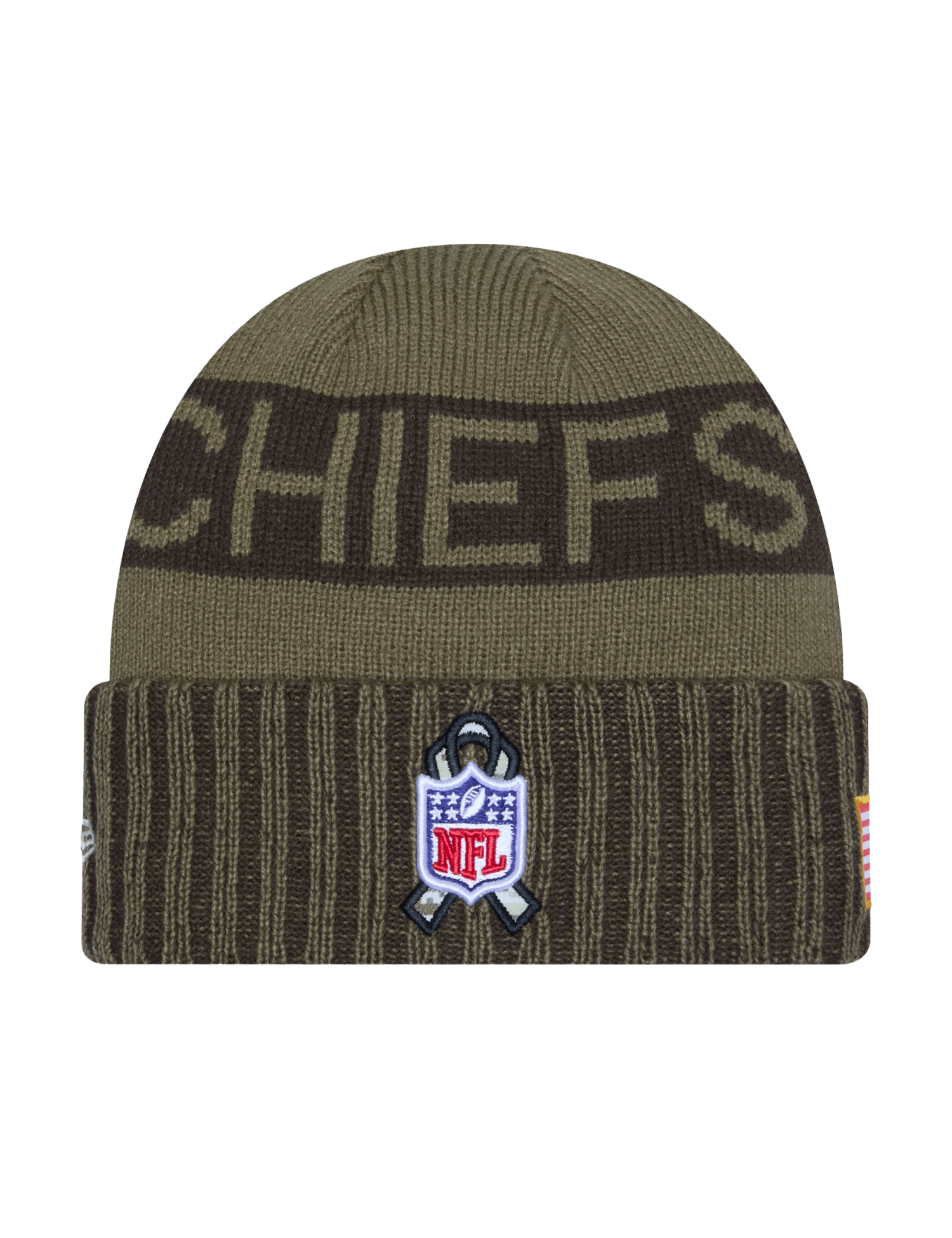 Kansas City Chiefs New Era NFL 25 Salute To Service Knit Beanie