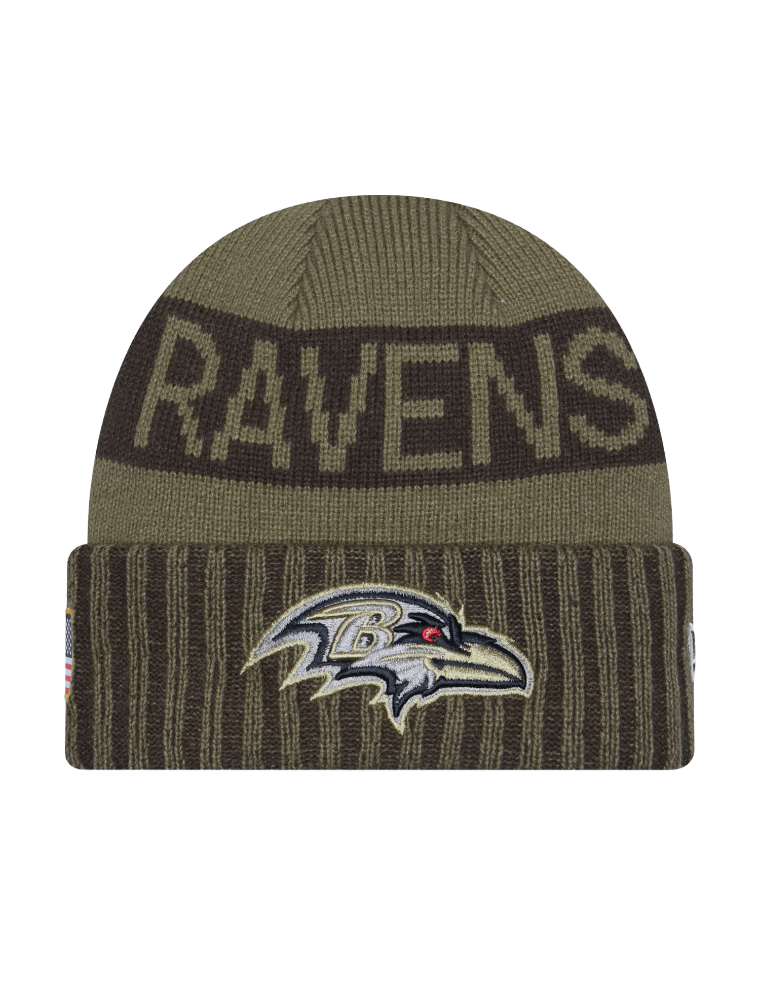 Baltimore Ravens New Era NFL 25 Salute To Service Knit Beanie