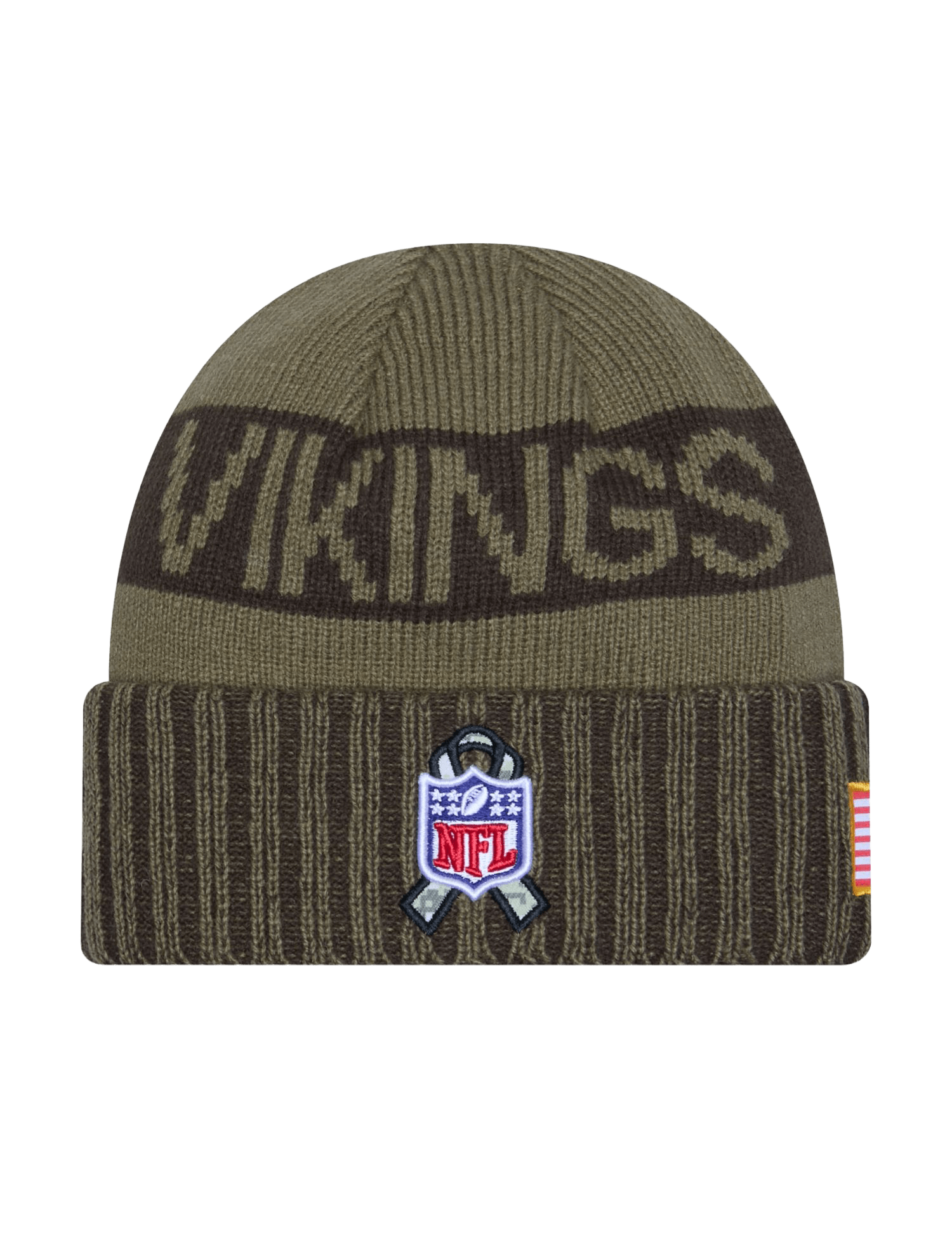 Minnesota Vikings New Era NFL 25 Salute To Service Knit Beanie