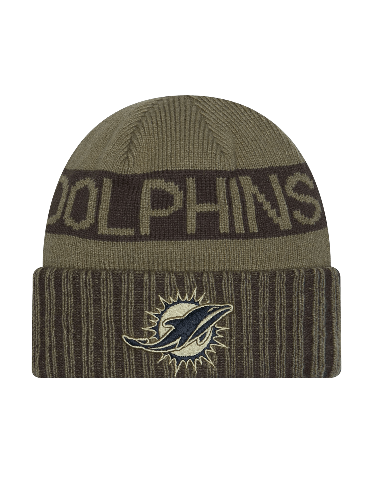 MIami Dolphins New Era NFL 25 Salute To Service Knit Beanie