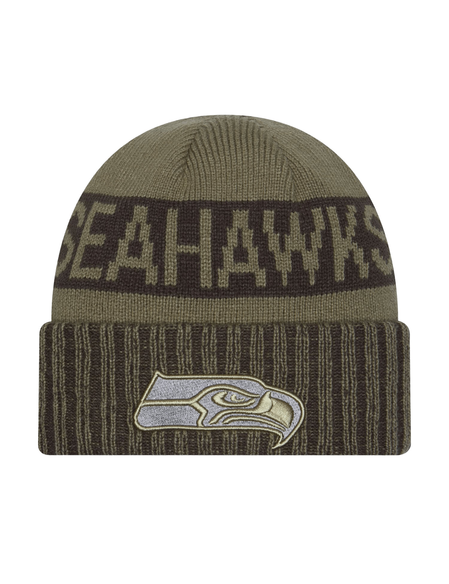 Seattle Seahawks New Era NFL 25 Salute To Service Knit Beanie