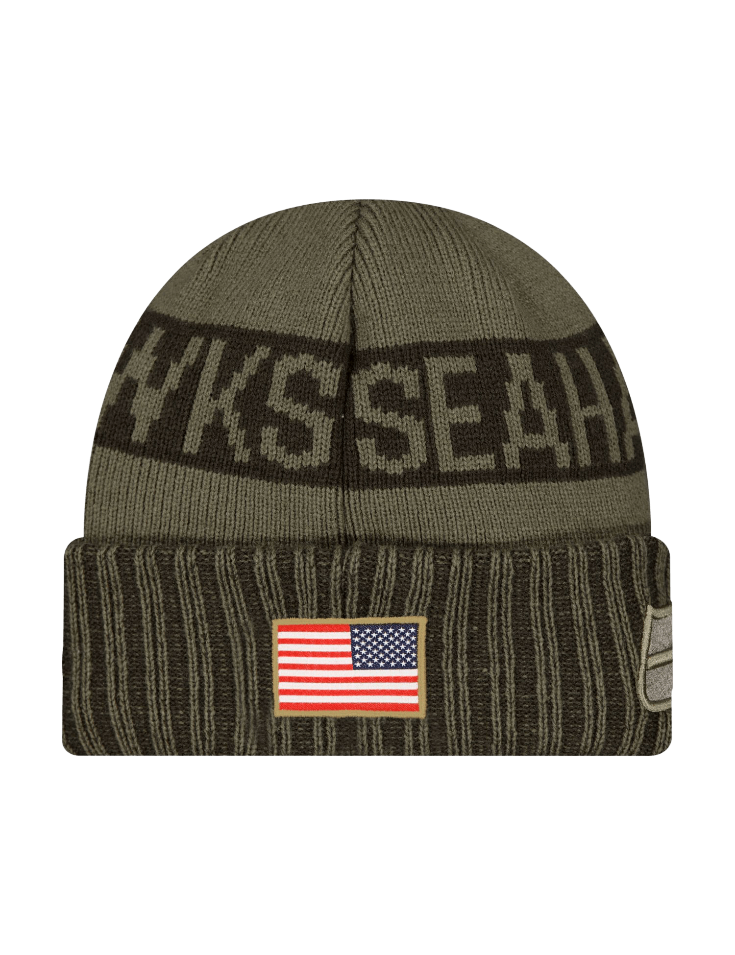 Seattle Seahawks New Era NFL 25 Salute To Service Knit Beanie