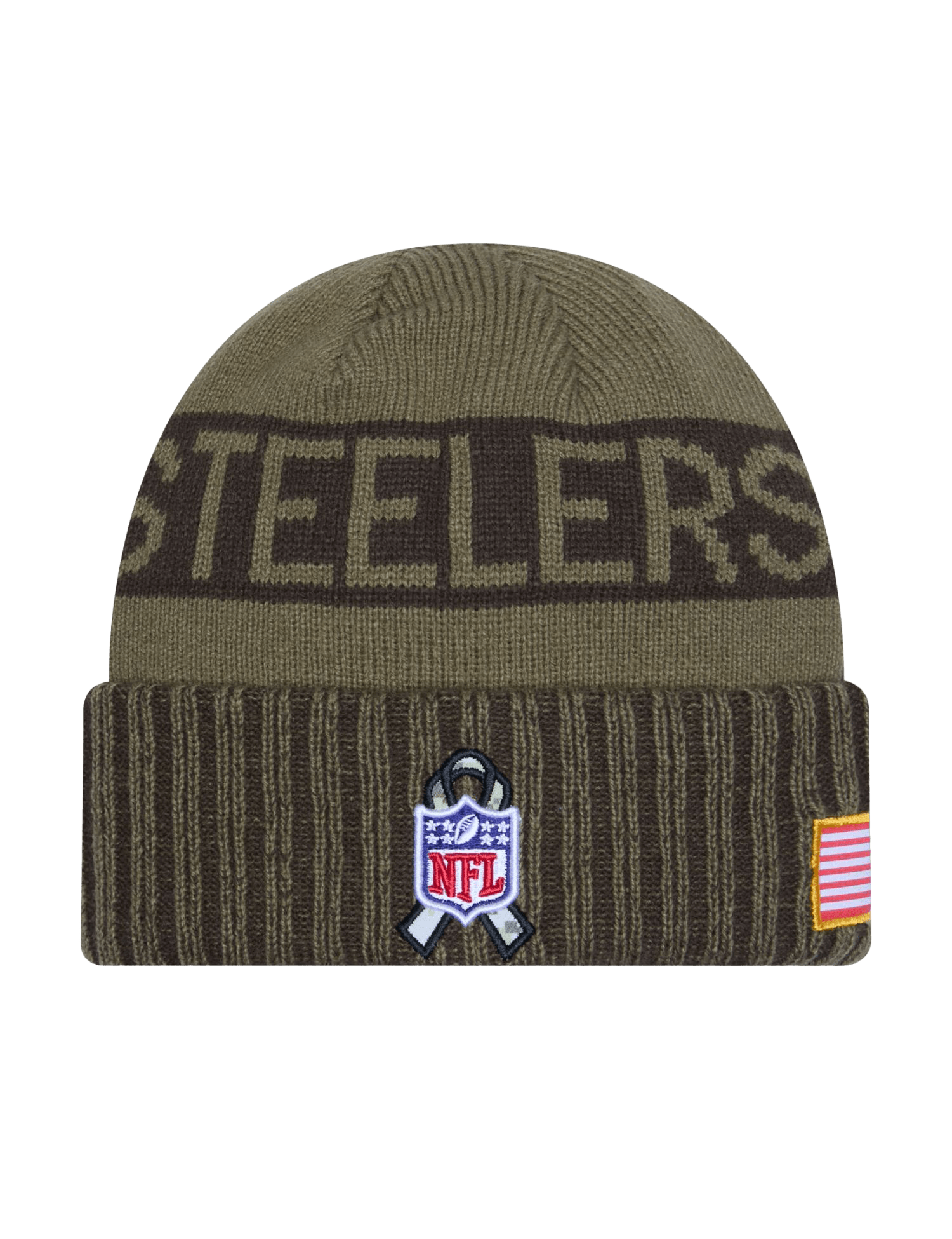 Pittsburgh Steelers New Era NFL 25 Salute To Service Knit Beanie