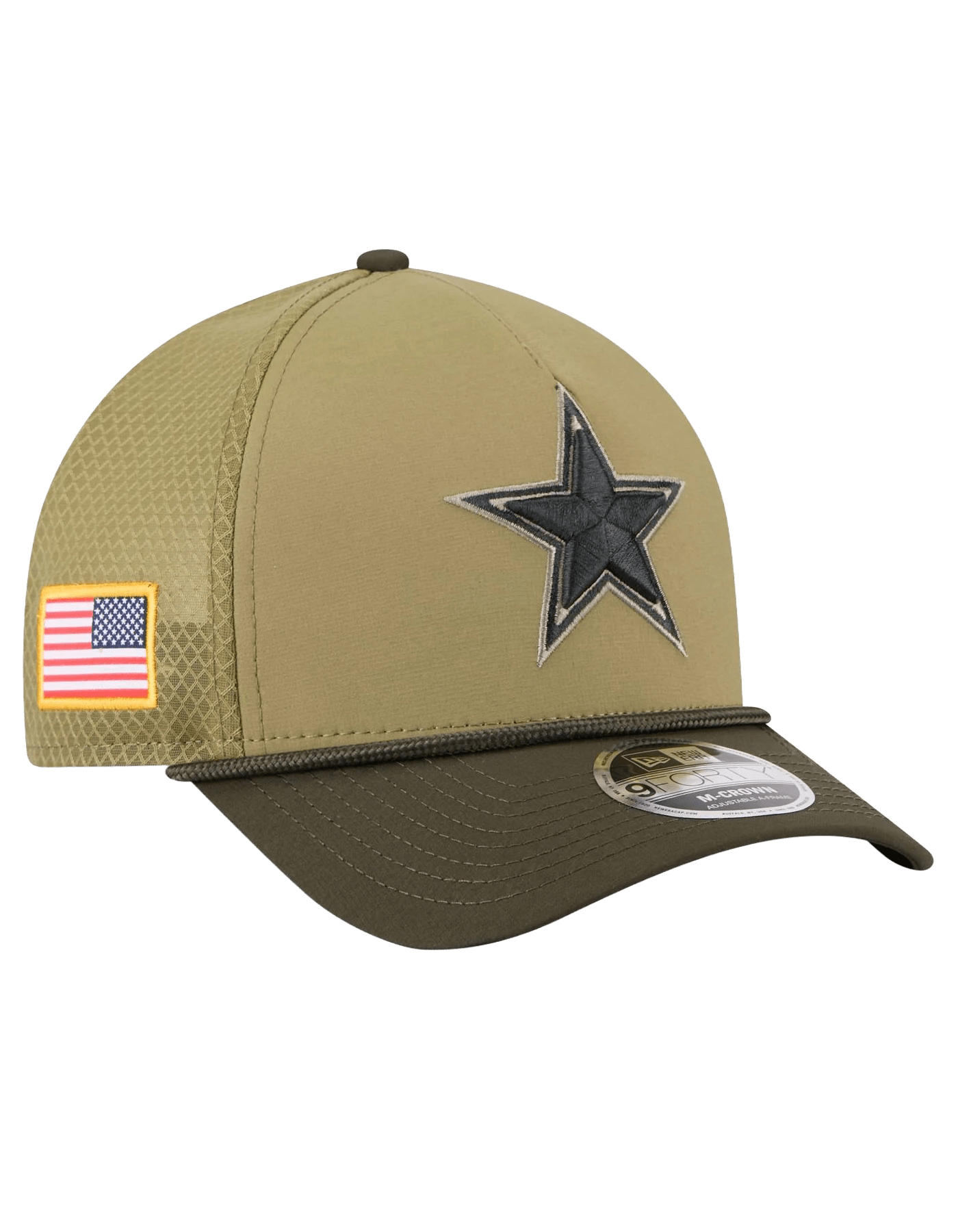 Dallas Cowboys New Era NFL 25 Salute To Service 9FORTY M-Crown Snapback Hat