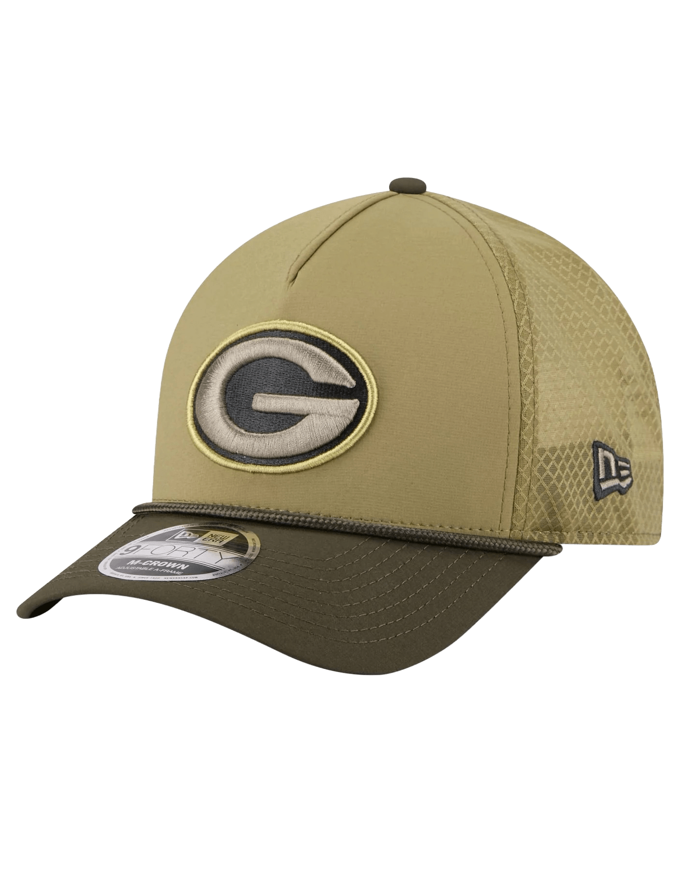 Green Bay Packers New Era NFL 25 Salute To Service 9FORTY M-Crown Snapback Hat