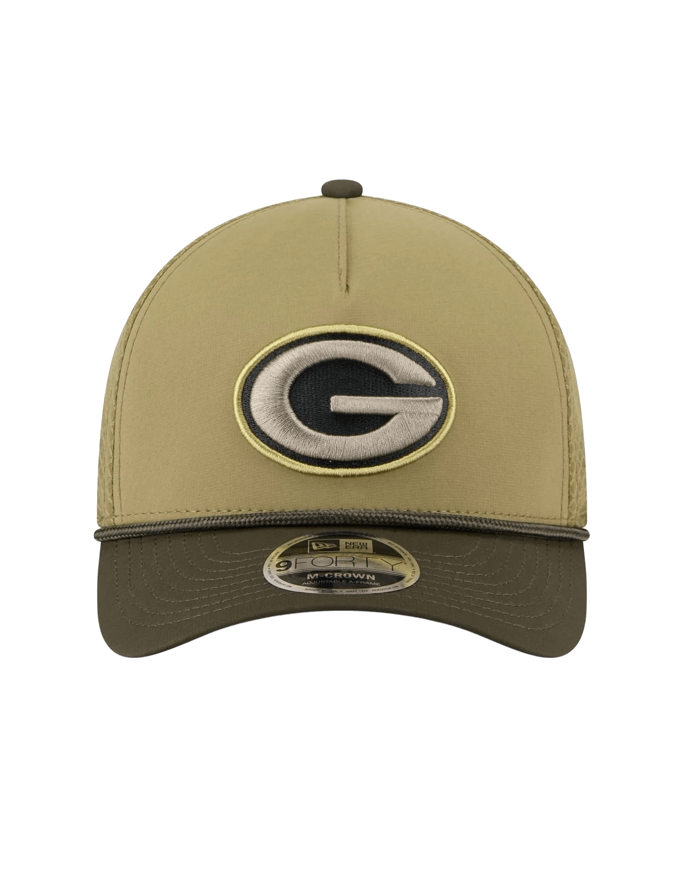 Green Bay Packers New Era NFL 25 Salute To Service 9FORTY M-Crown Snapback Hat