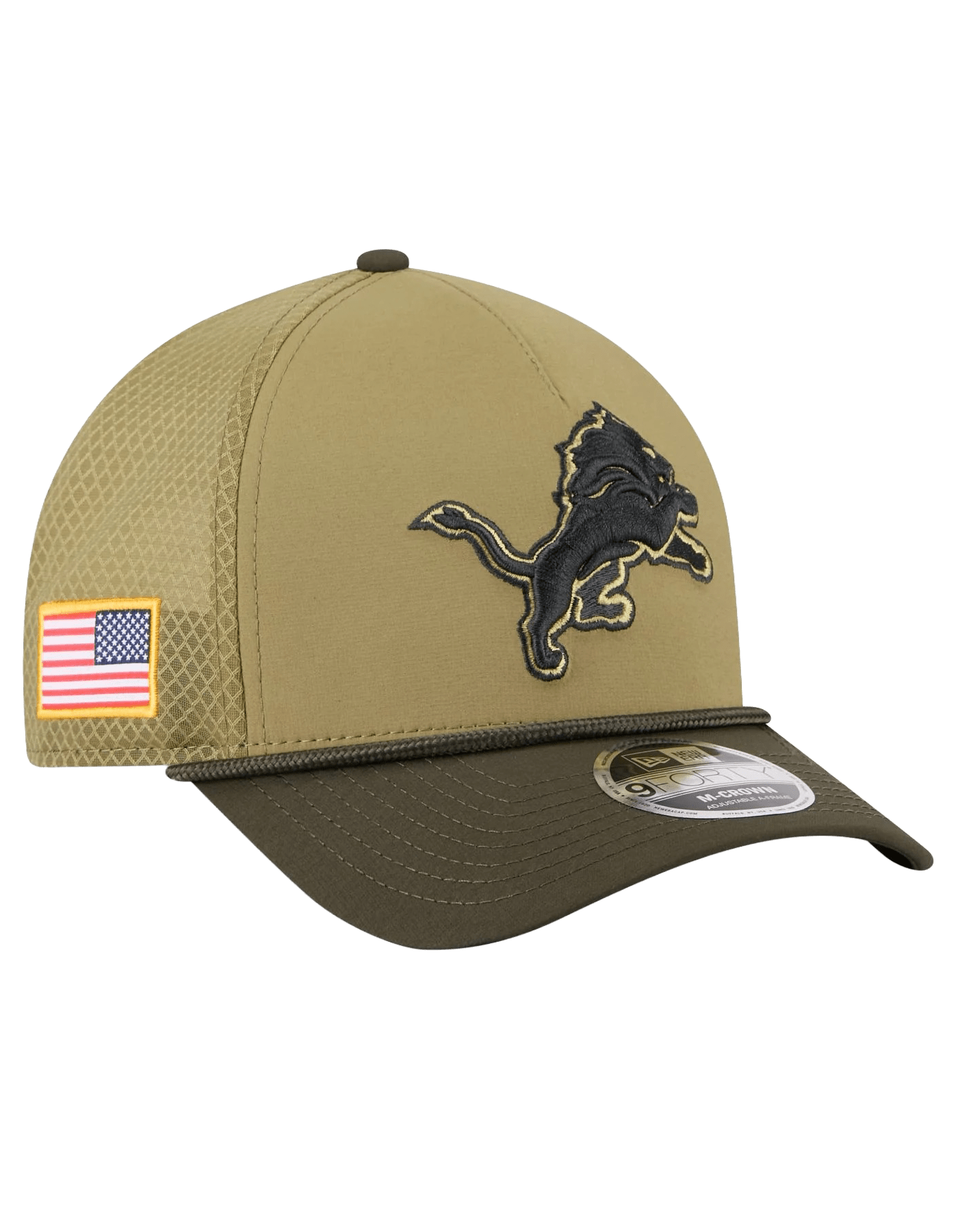 Detroit Lions New Era NFL 25 Salute To Service 9FORTY M-Crown Snapback Hat