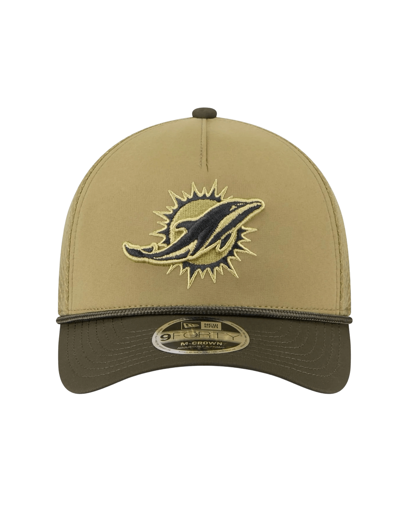 MIami Dolphins New Era NFL 25 Salute To Service 9FORTY M-Crown Snapback Hat