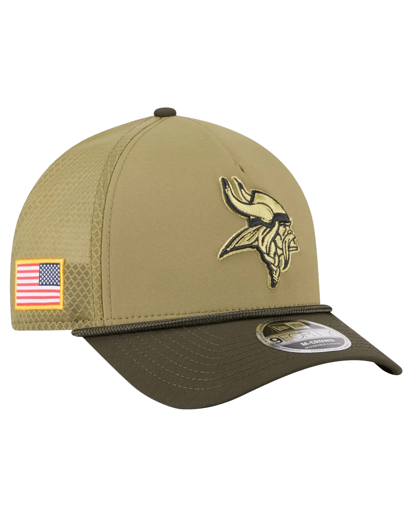 Minnesota Vikings New Era NFL 25 Salute To Service 9FORTY M-Crown Snapback Hat