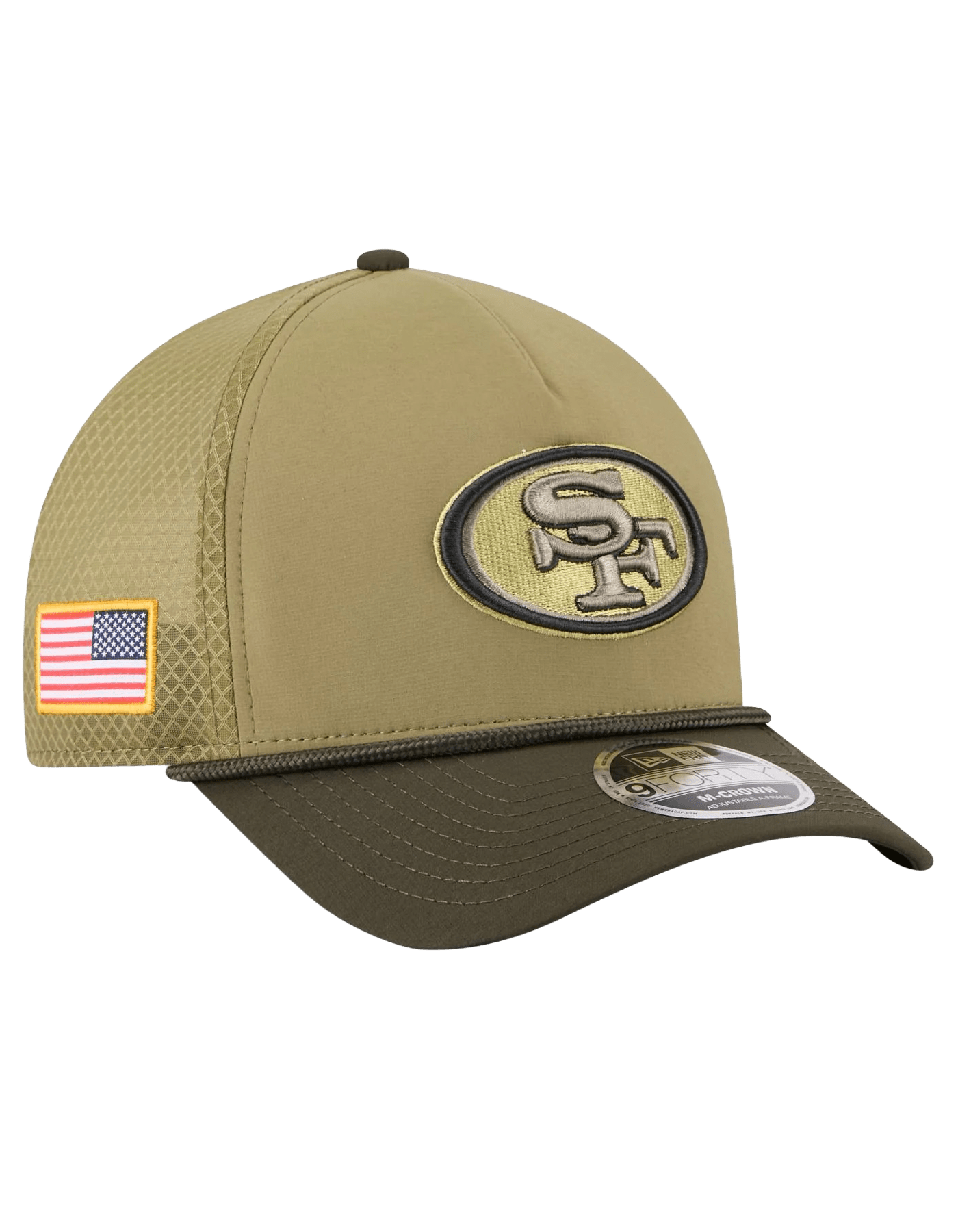 San Francisco 49ers New Era NFL 25 Salute To Service 9FORTY M-Crown Snapback Hat