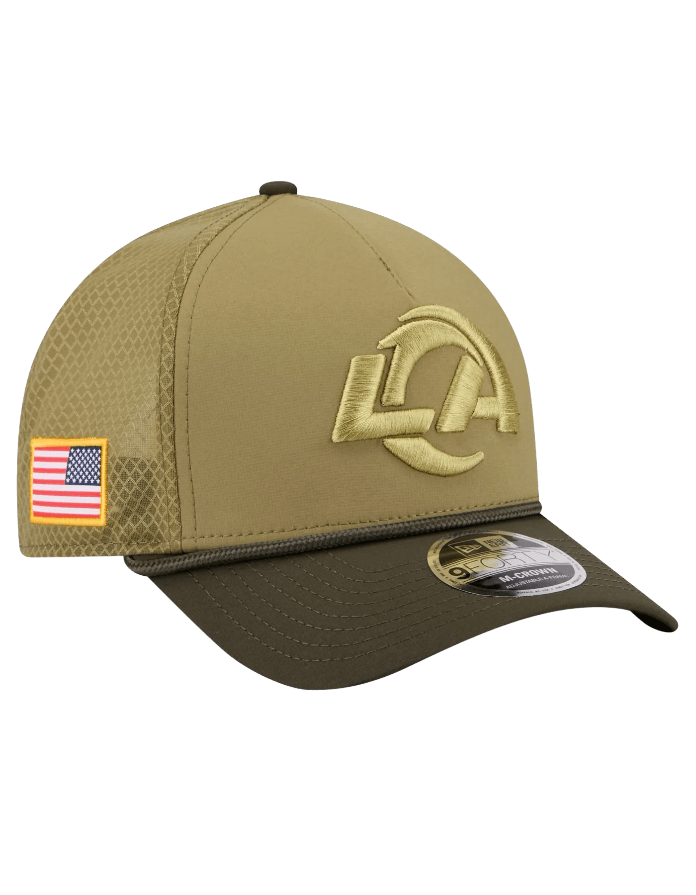 Los Angeles Rams New Era NFL 25 Salute To Service 9FORTY M-Crown Snapback Hat
