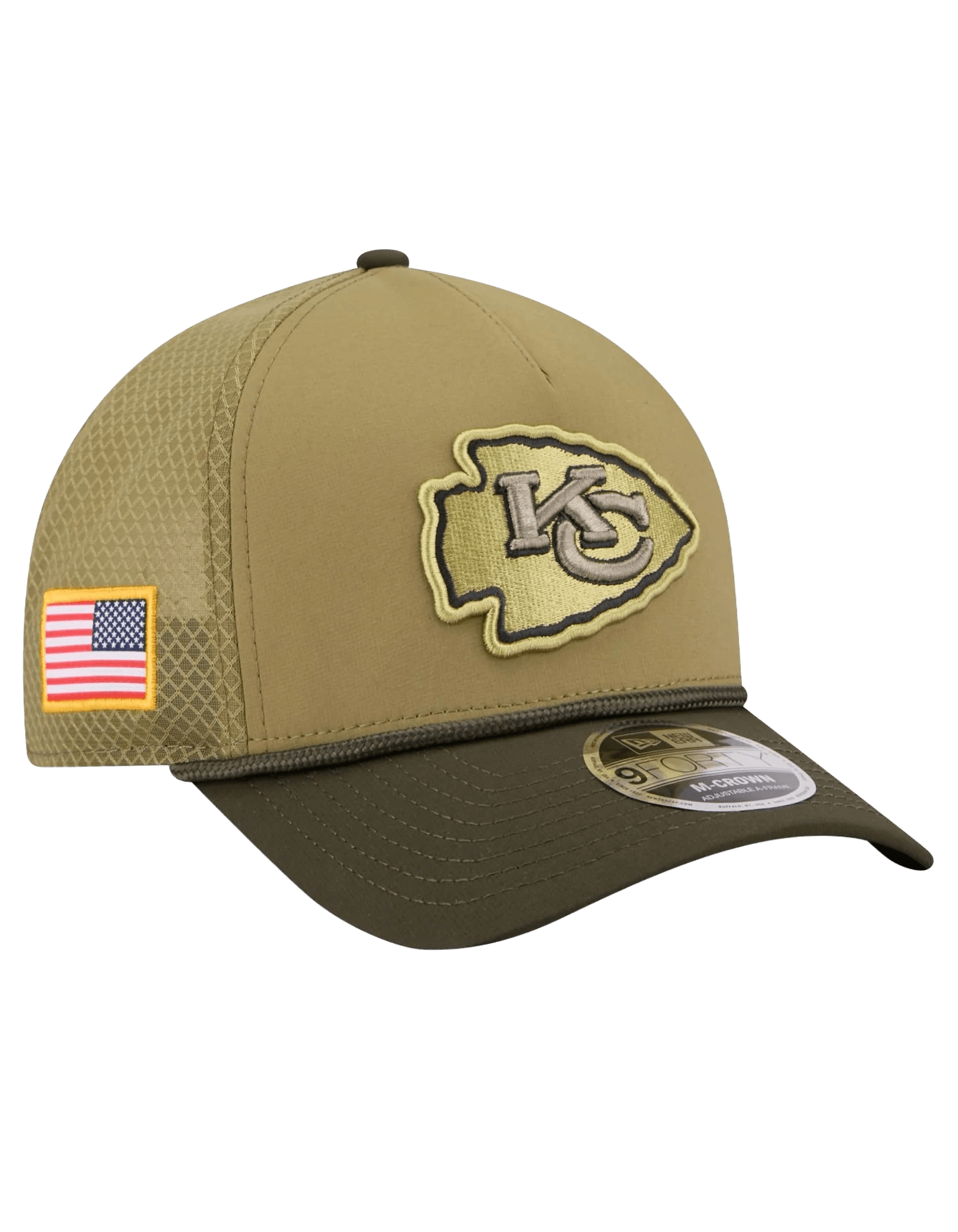 Kansas City Chiefs New Era NFL 25 Salute To Service 9FORTY M-Crown Snapback Hat