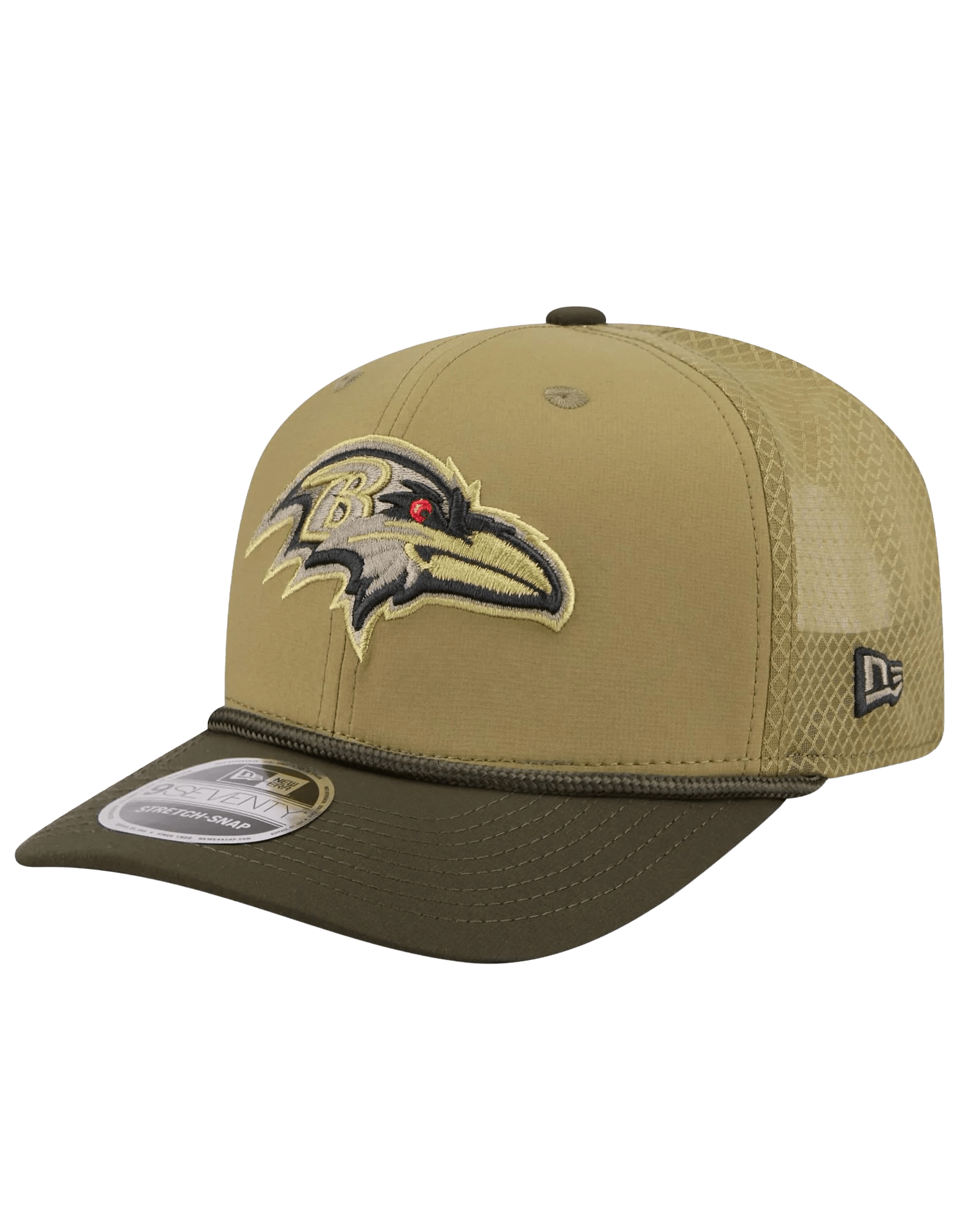 Baltimore Ravens New Era NFL 25 Salute To Service 9SEVENTY Stretch-Snapback Hat