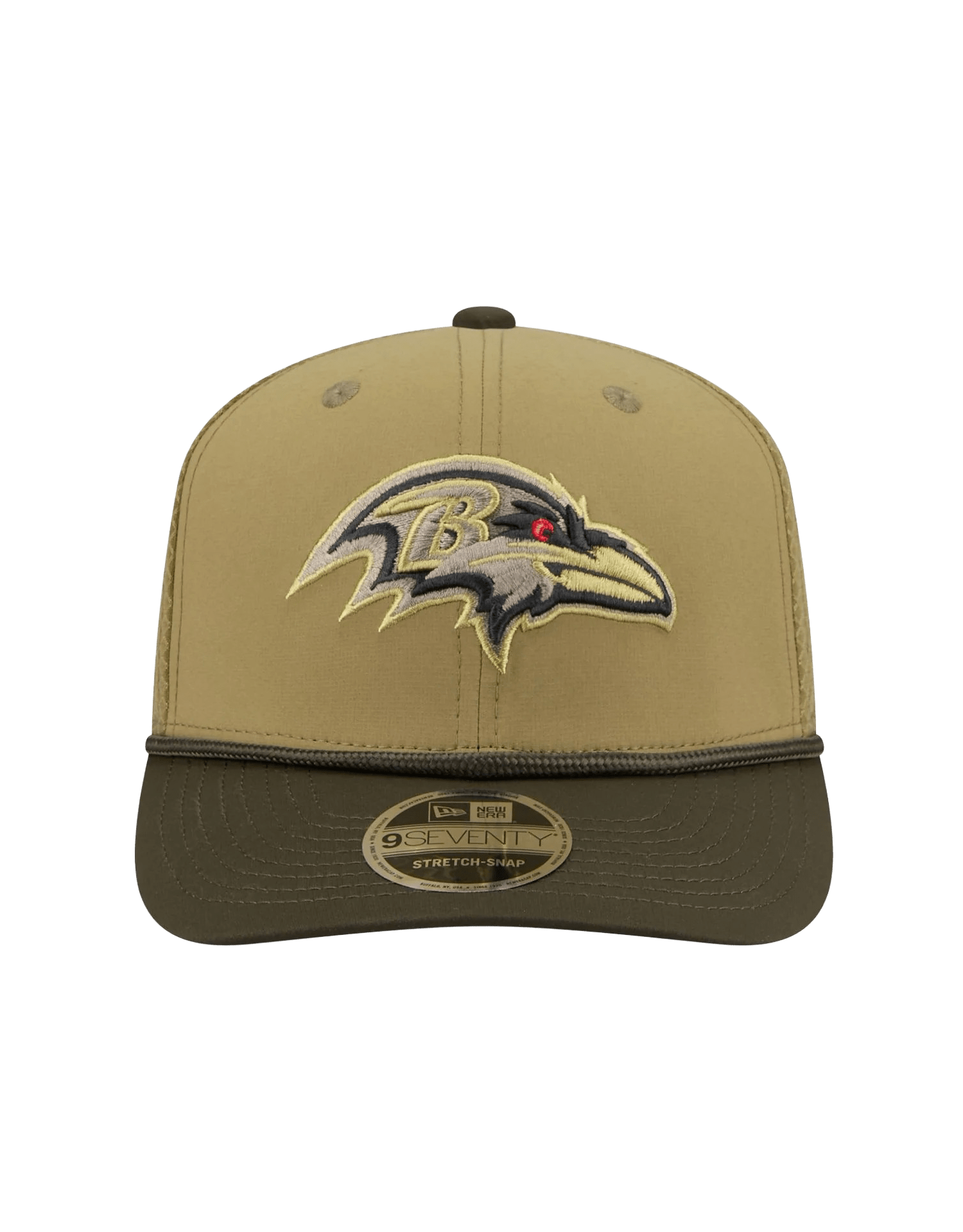 Baltimore Ravens New Era NFL 25 Salute To Service 9SEVENTY Stretch-Snapback Hat