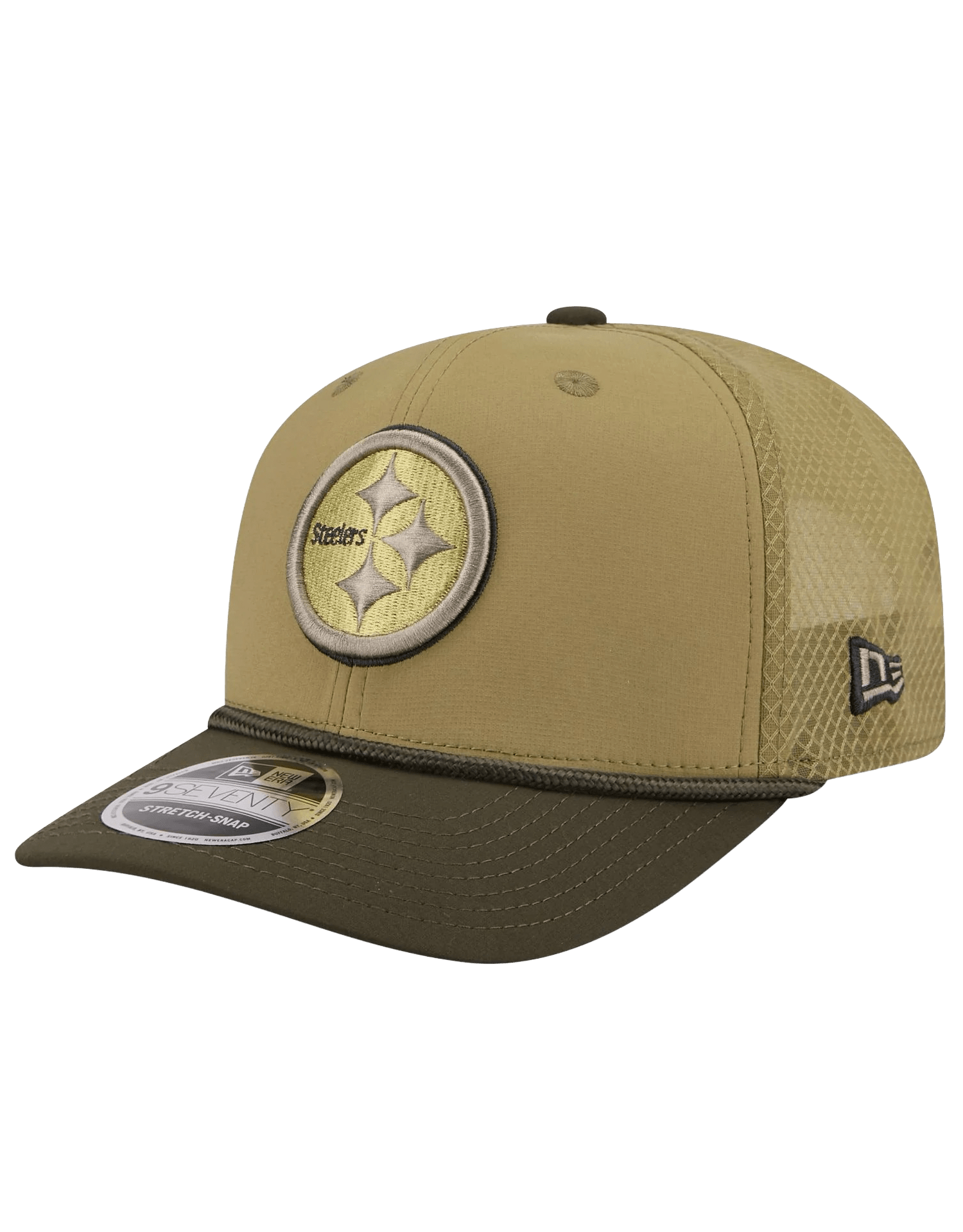 Pittsburgh Steelers New Era NFL 25 Salute To Service 9SEVENTY Stretch-Snapback Hat