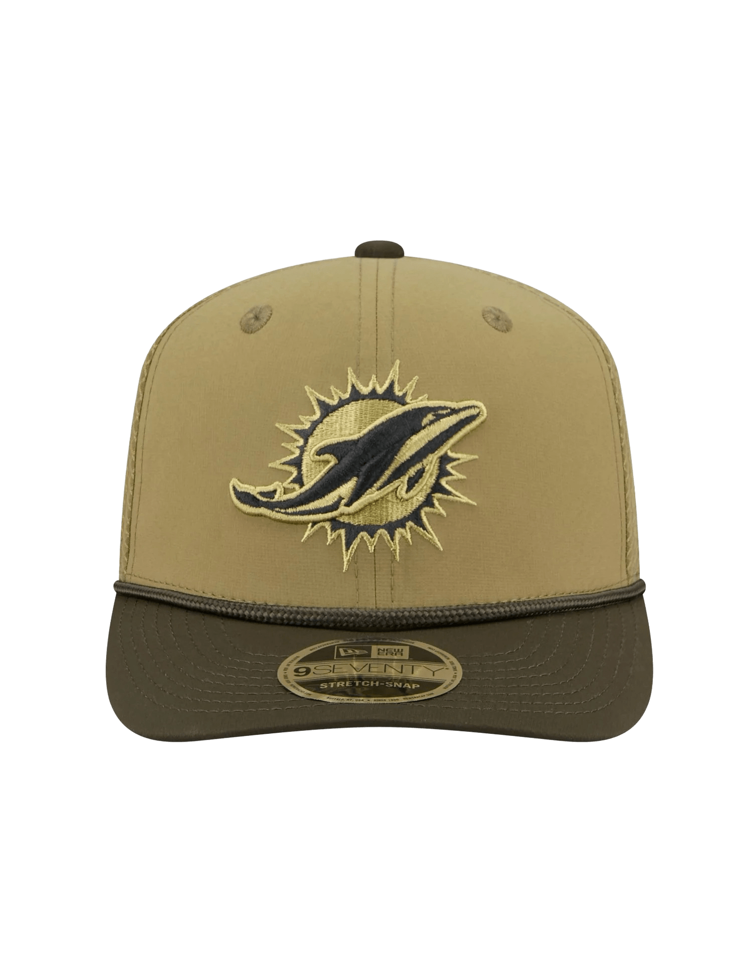 MIami Dolphins New Era NFL 25 Salute To Service 9SEVENTY Stretch-Snapback Hat
