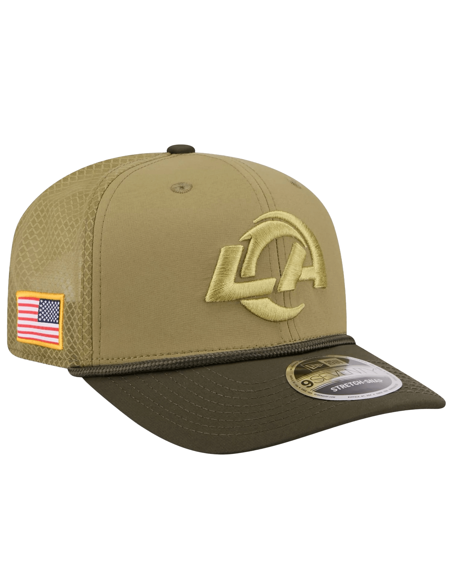 Los Angeles Rams New Era NFL 25 Salute To Service 9SEVENTY Stretch-Snapback Hat