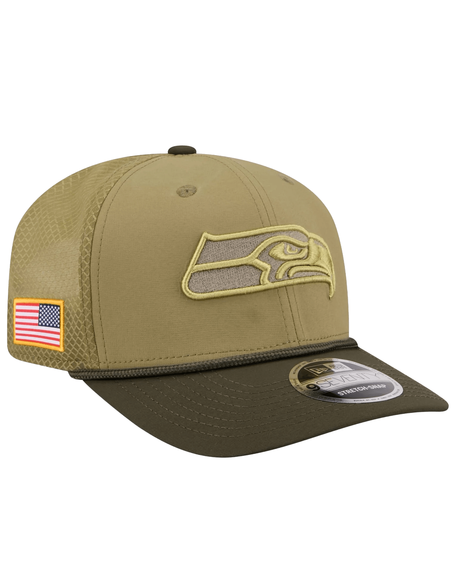 Seattle Seahawks New Era NFL 25 Salute To Service 9SEVENTY Stretch-Snapback Hat