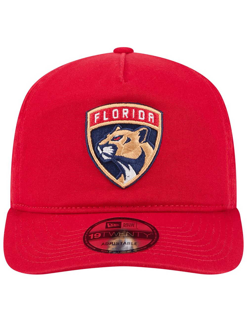 Florida Panthers New Era NHL Team 19TWENTY Pre-Curved Snapback Hat - Red