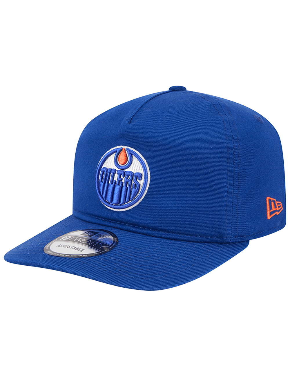 Edmonton Oilers New Era NHL Team 19TWENTY Pre-Curved Snapback Hat - Blue