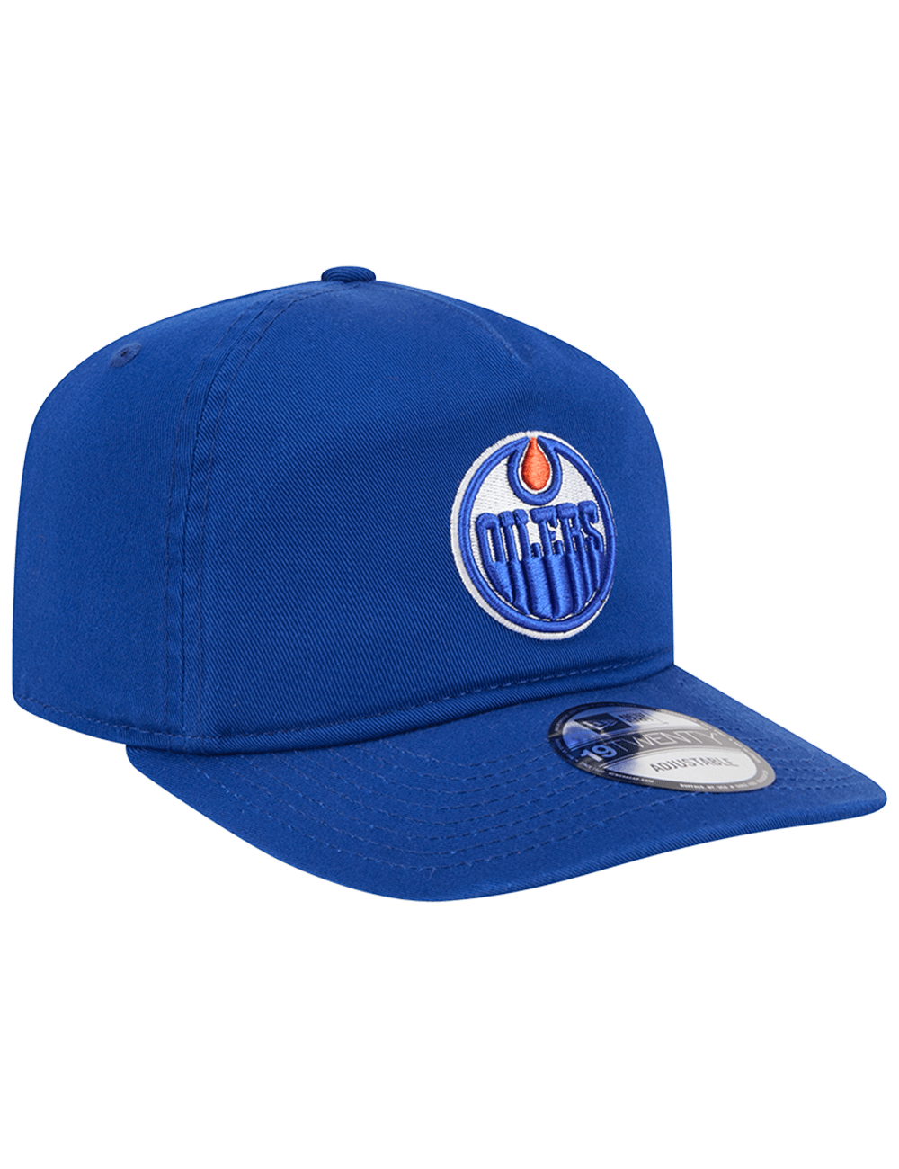 Edmonton Oilers New Era NHL Team 19TWENTY Pre-Curved Snapback Hat - Blue