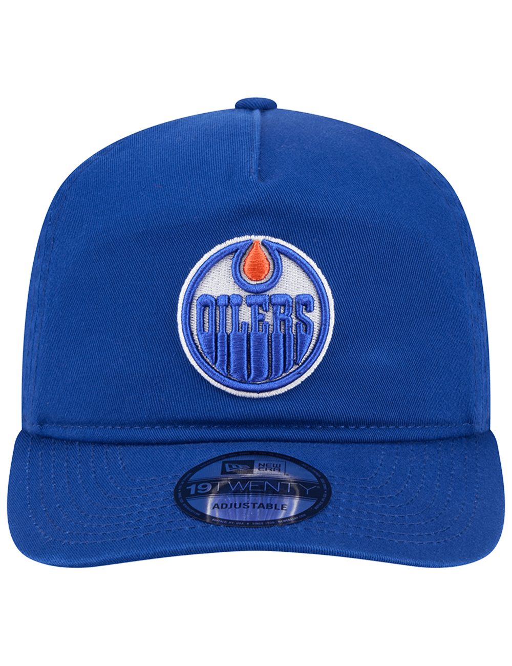 Edmonton Oilers New Era NHL Team 19TWENTY Pre-Curved Snapback Hat - Blue