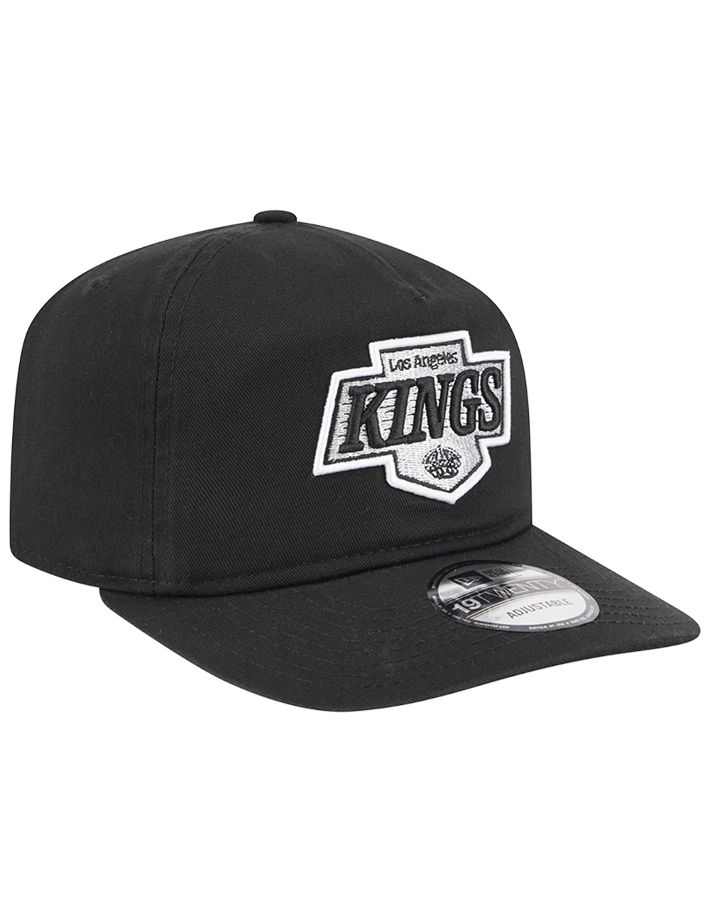 Los Angeles Kings New Era NHL Team 19TWENTY Pre-Curved Snapback Hat - Black