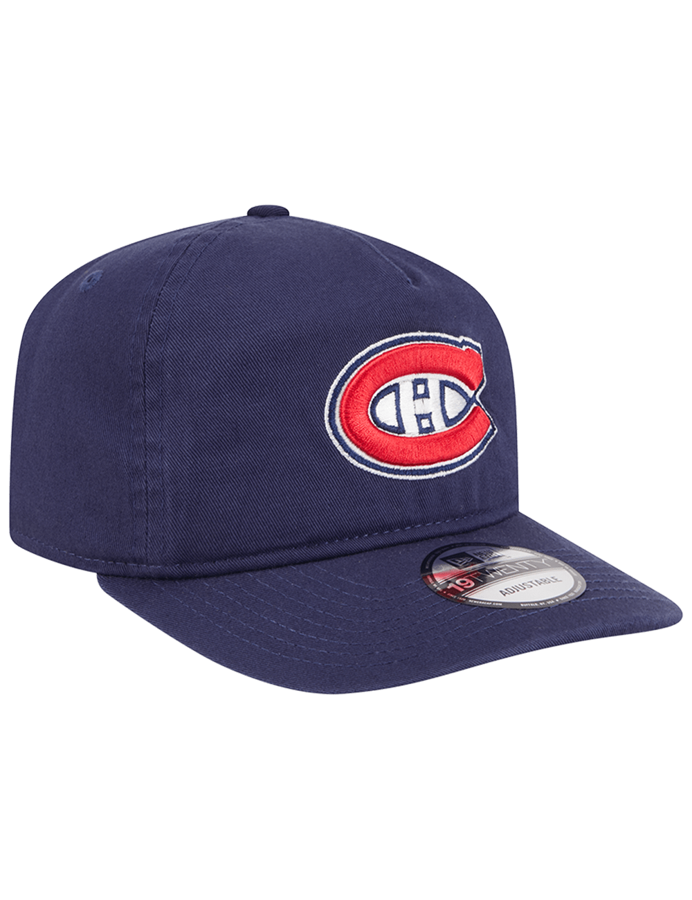 Montreal Canadiens New Era NHL Team 19TWENTY Pre-Curved Snapback Hat - Navy