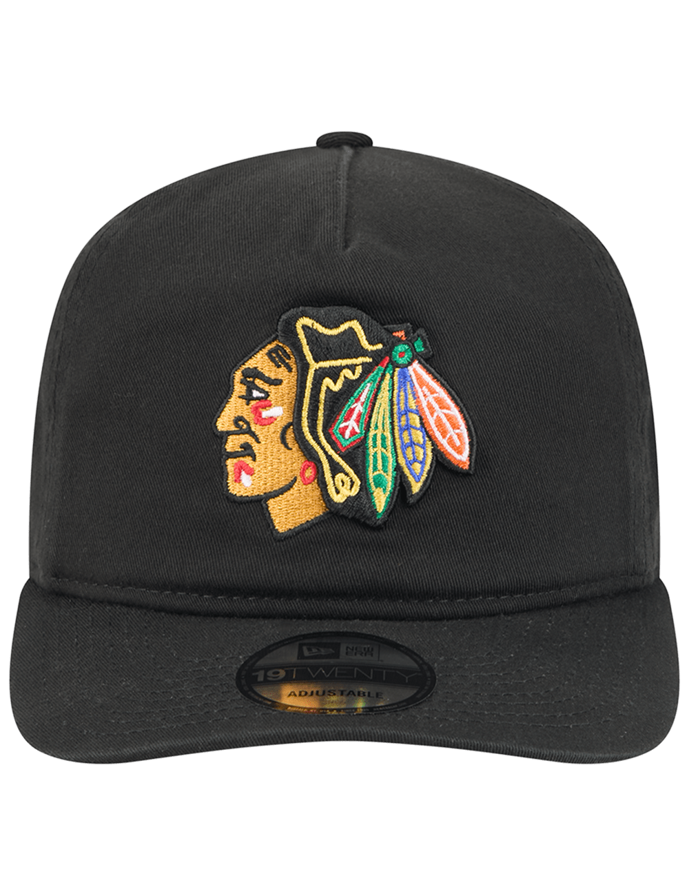 Chicago Blackhawks New Era NHL Team 19TWENTY Pre-Curved Snapback Hat - Black