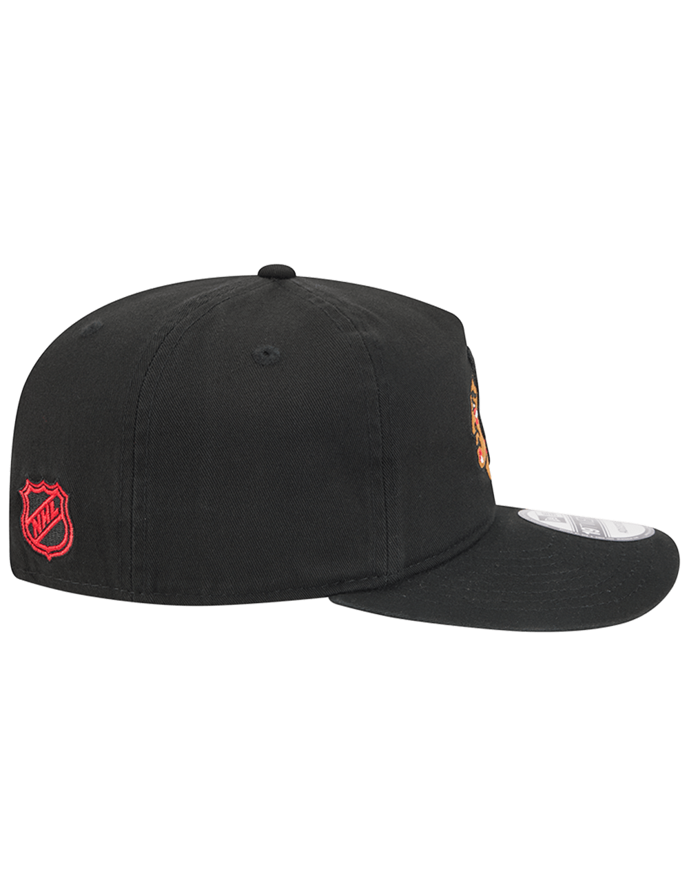 Chicago Blackhawks New Era NHL Team 19TWENTY Pre-Curved Snapback Hat - Black