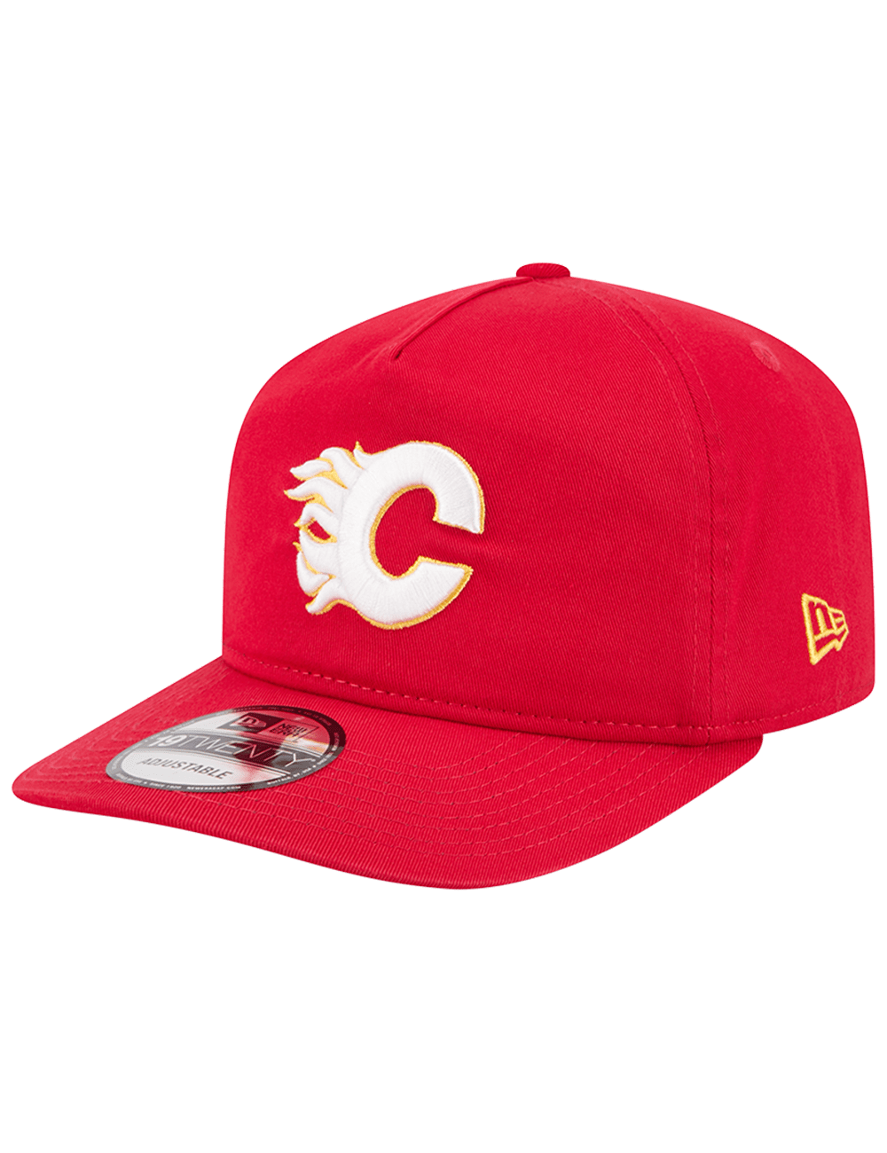 Calgary Flames New Era NHL Team 19TWENTY Pre-Curved Snapback Hat - Red