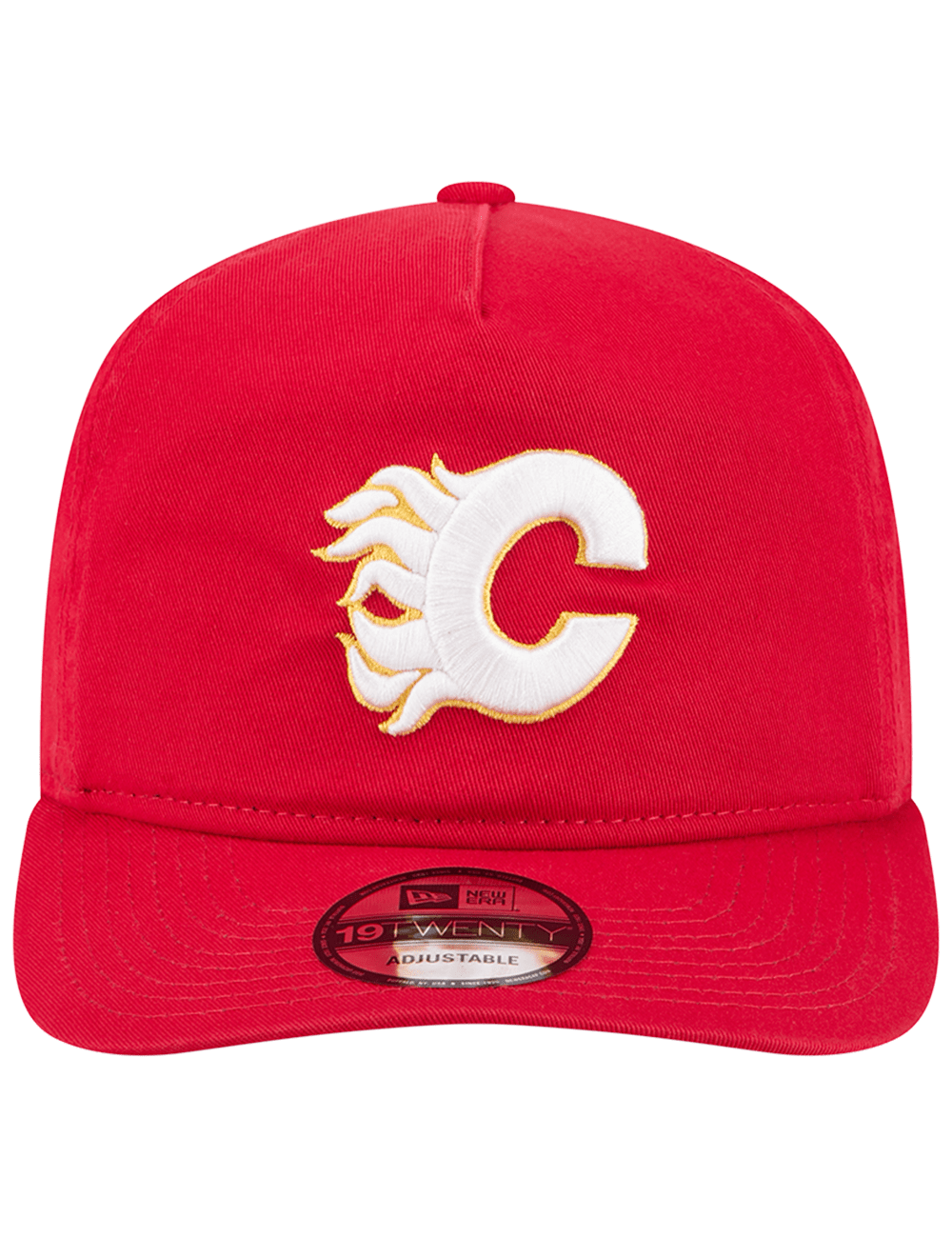 Calgary Flames New Era NHL Team 19TWENTY Pre-Curved Snapback Hat - Red