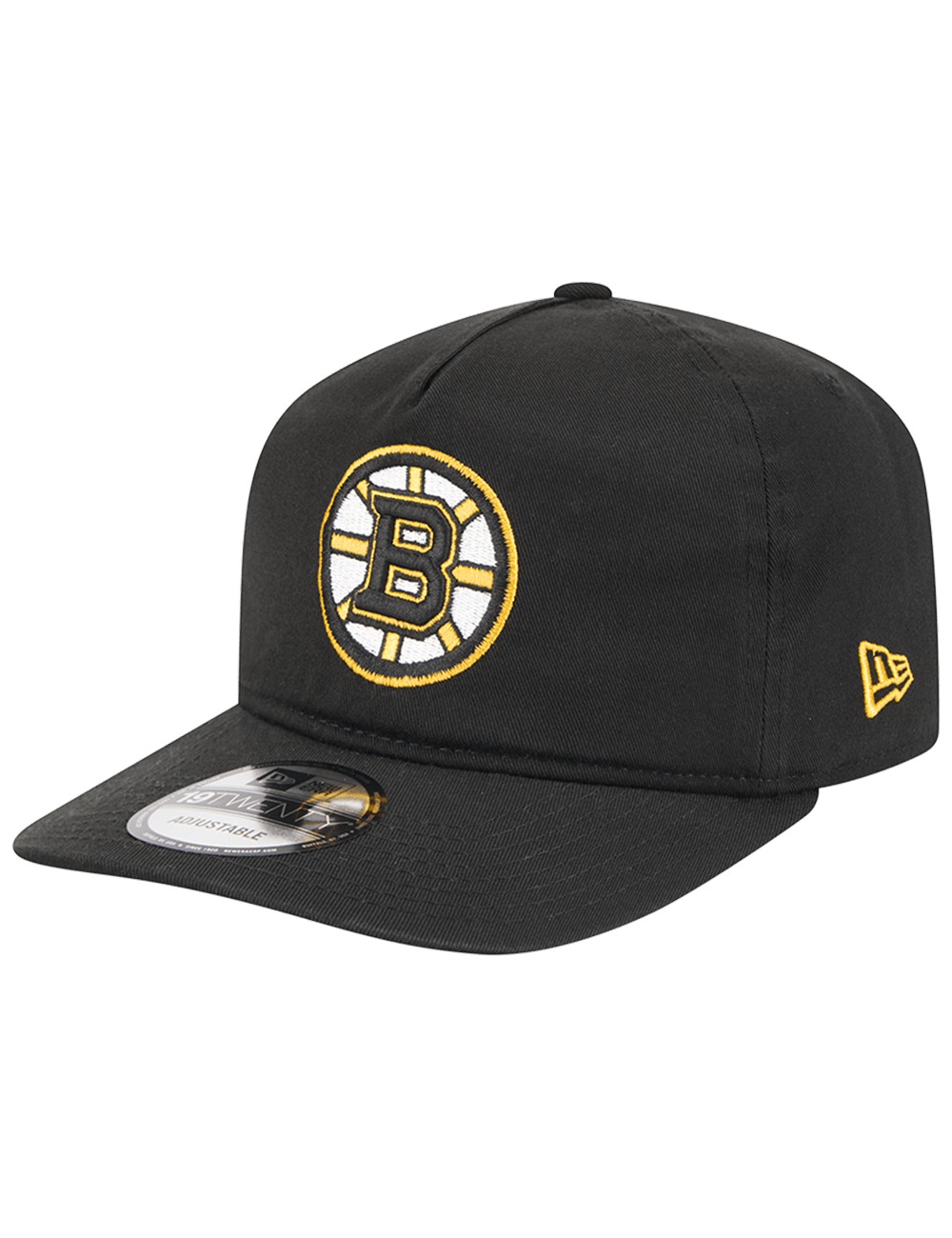 Boston Bruins New Era NHL Team 19TWENTY Pre-Curved Snapback Hat - Black