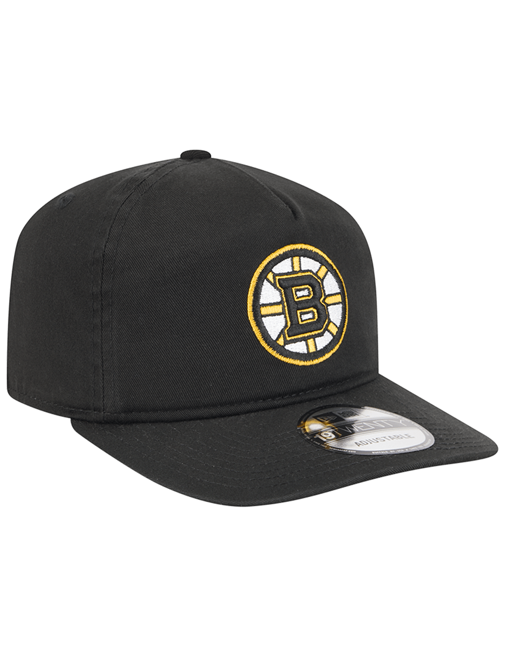 Boston Bruins New Era NHL Team 19TWENTY Pre-Curved Snapback Hat - Black