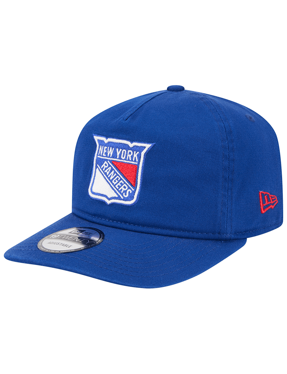 New York Rangers New Era NHL Team 19TWENTY Pre-Curved Snapback Hat - Blue