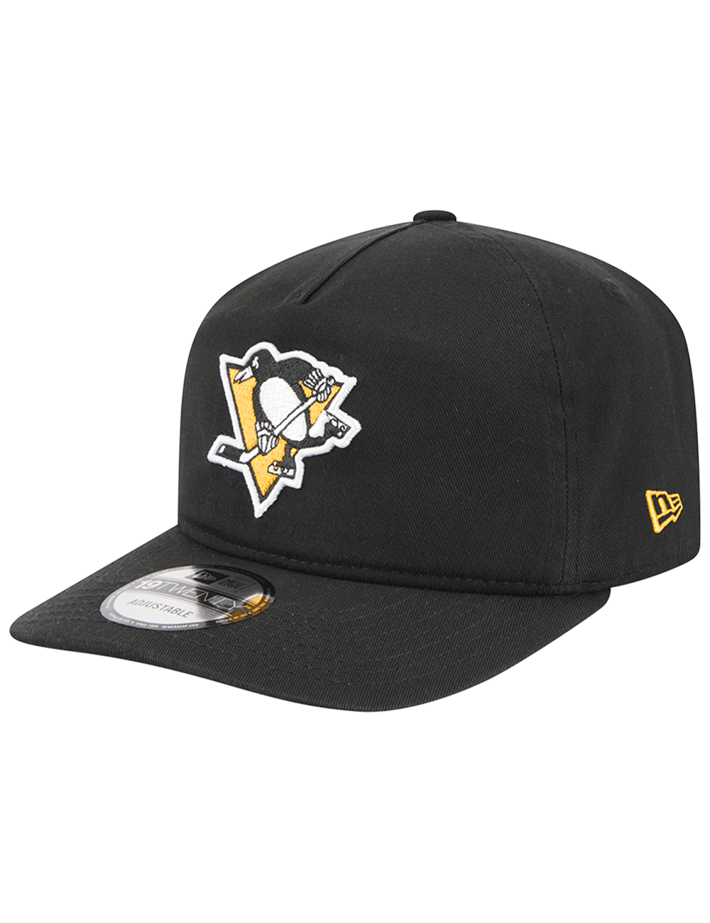 Pittsburgh Penguins New Era NHL Team 19TWENTY Pre-Curved Snapback Hat - Black