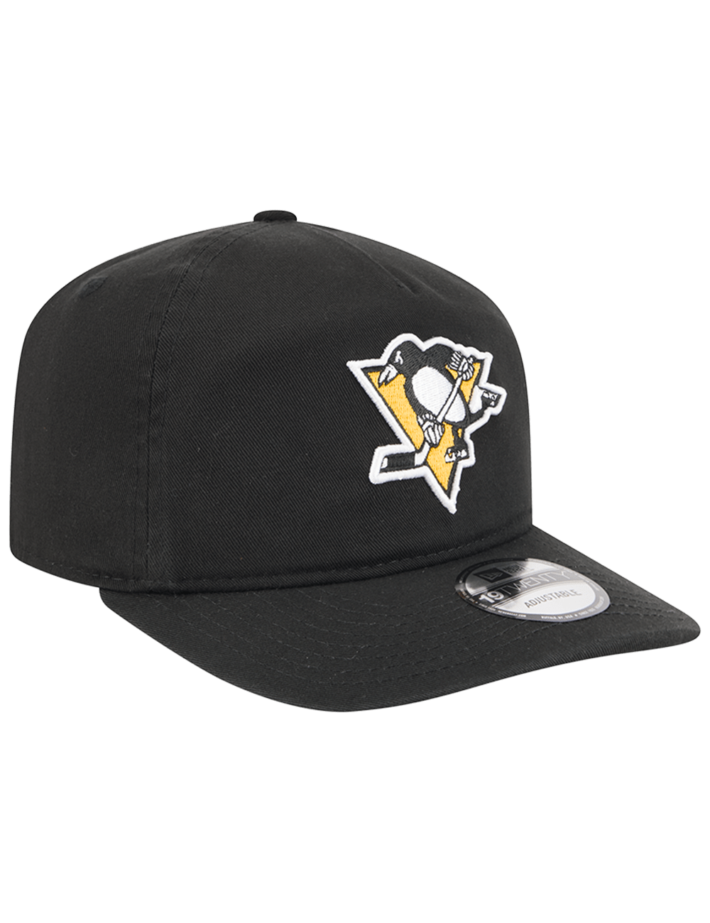 Pittsburgh Penguins New Era NHL Team 19TWENTY Pre-Curved Snapback Hat - Black