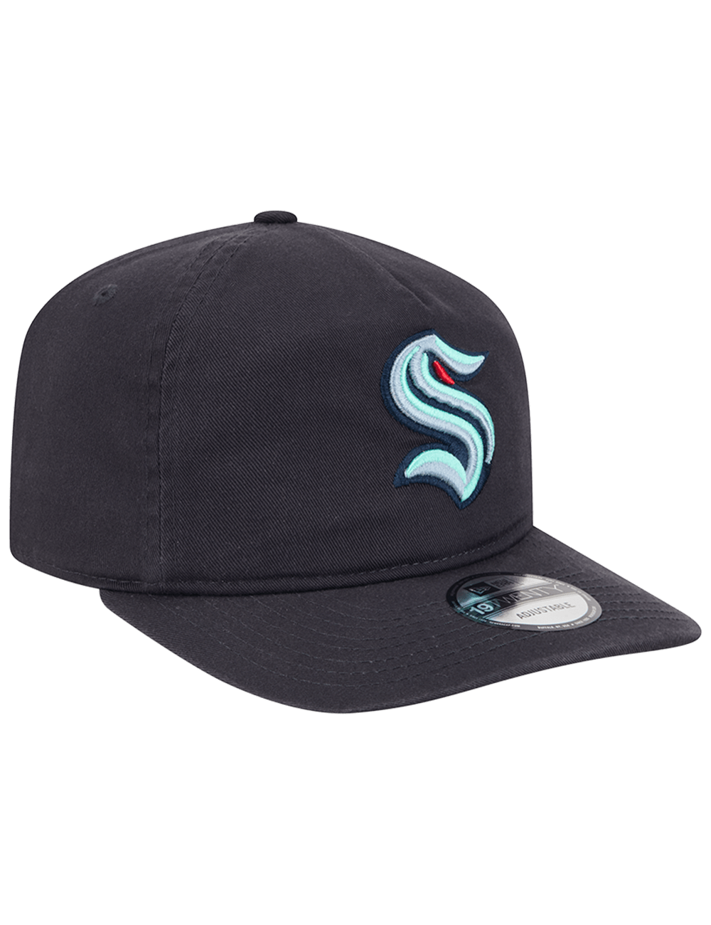 Seattle Kraken New Era NHL Team 19TWENTY Pre-Curved Snapback Hat - Navy