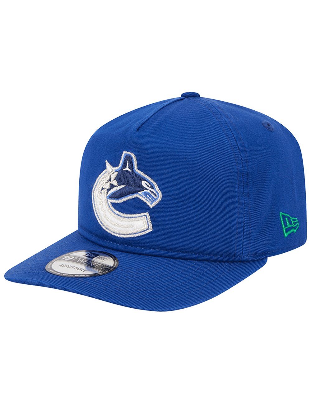 Vancouver Canucks New Era NHL Team 19TWENTY Pre-Curved Snapback Hat - Blue