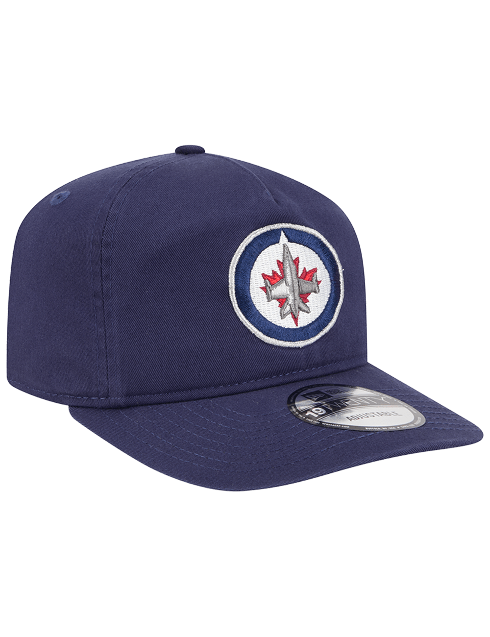 Winnipeg Jets New Era NHL Team 19TWENTY Pre-Curved Snapback Hat - Navy