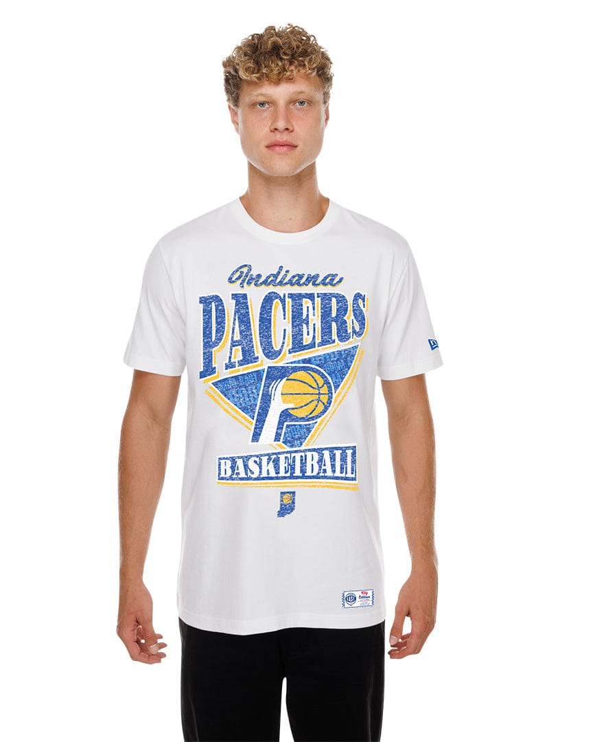 Indiana Pacers New Era NBA 25-26 City Edition Distressed T-Shirt