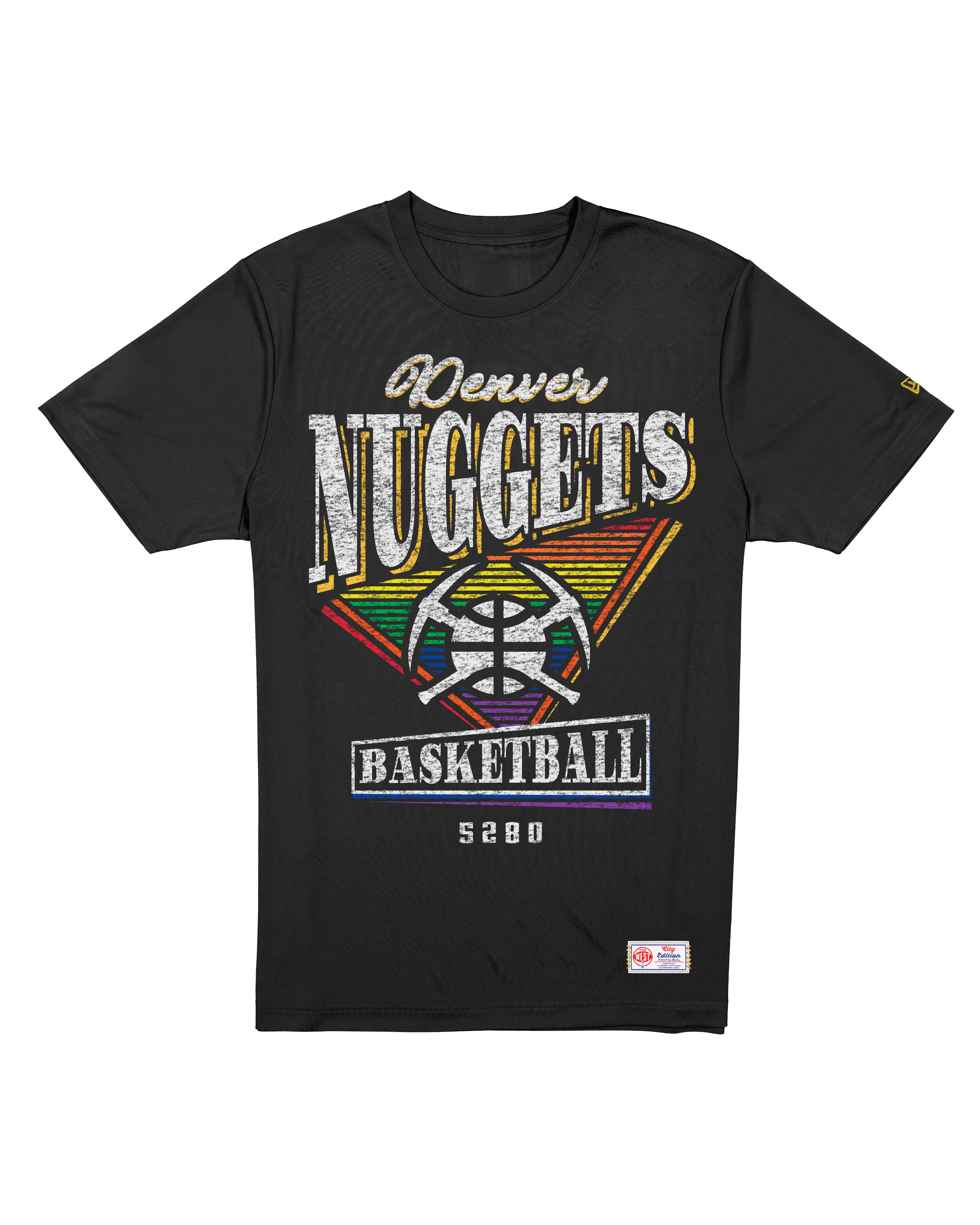 Denver Nuggets New Era NBA 25-26 City Edition Distressed T-Shirt