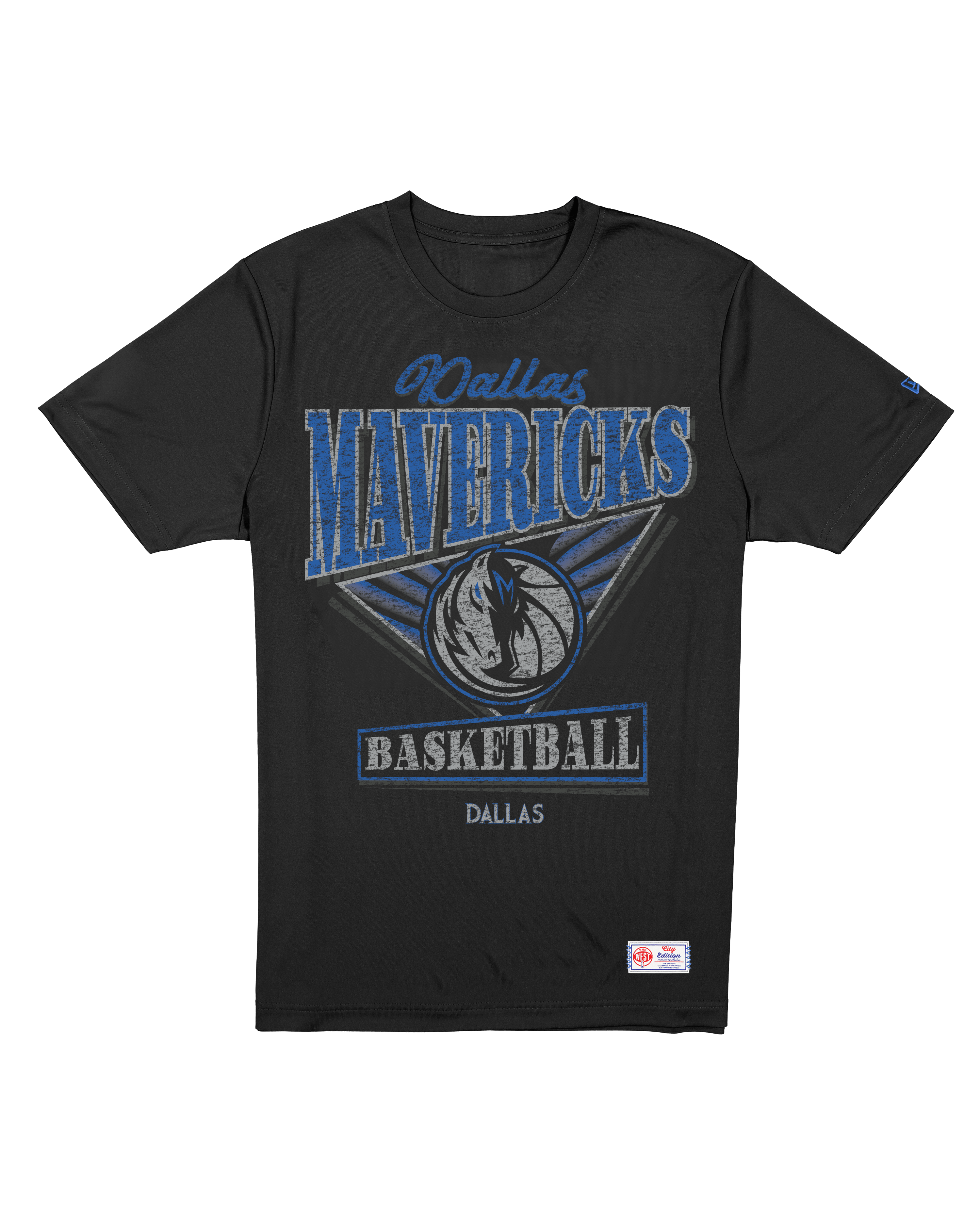Dallas Mavericks New Era NBA 25-26 City Edition Distressed T-Shirt