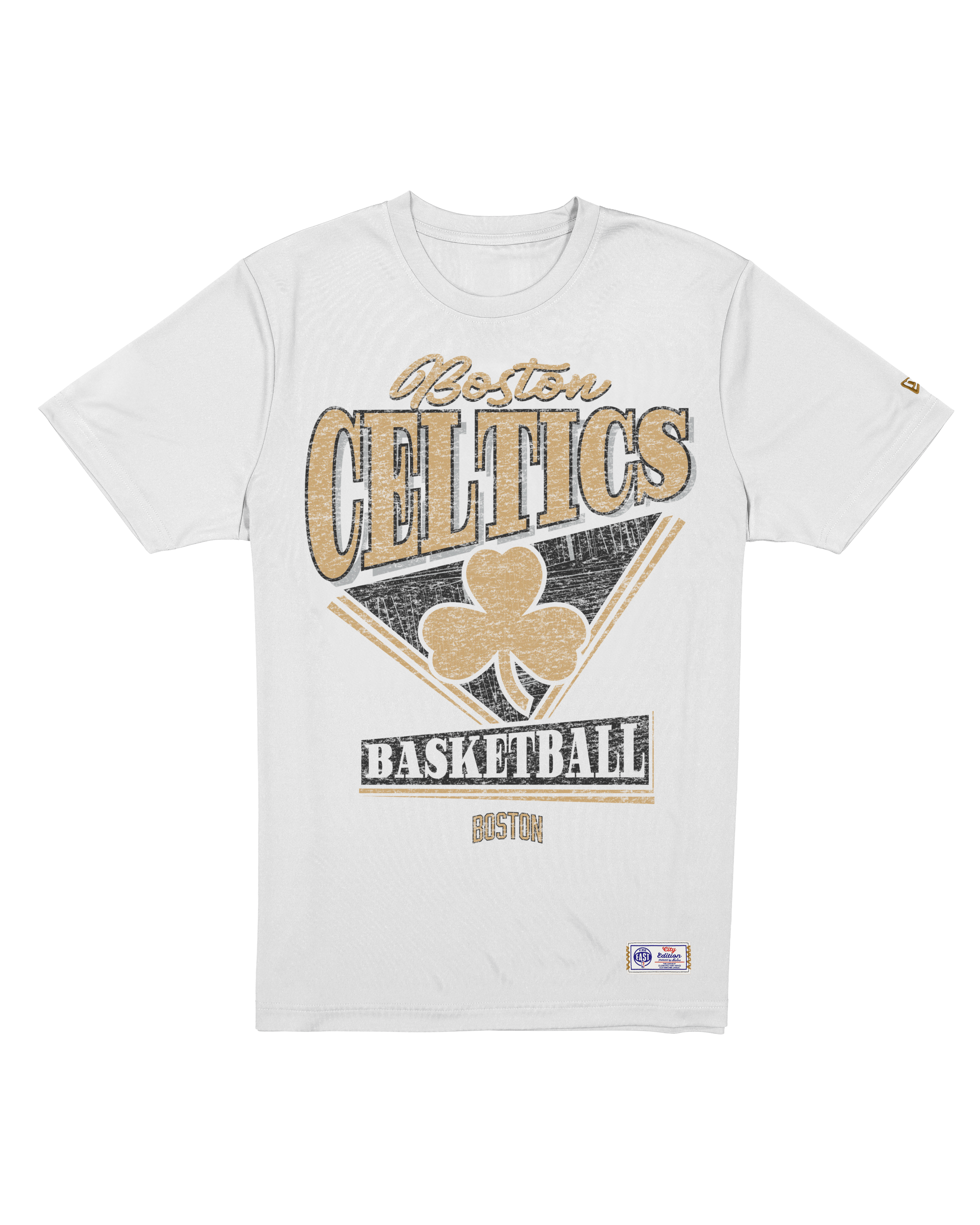 Boston Celtics New Era NBA 25-26 City Edition Distressed T-Shirt