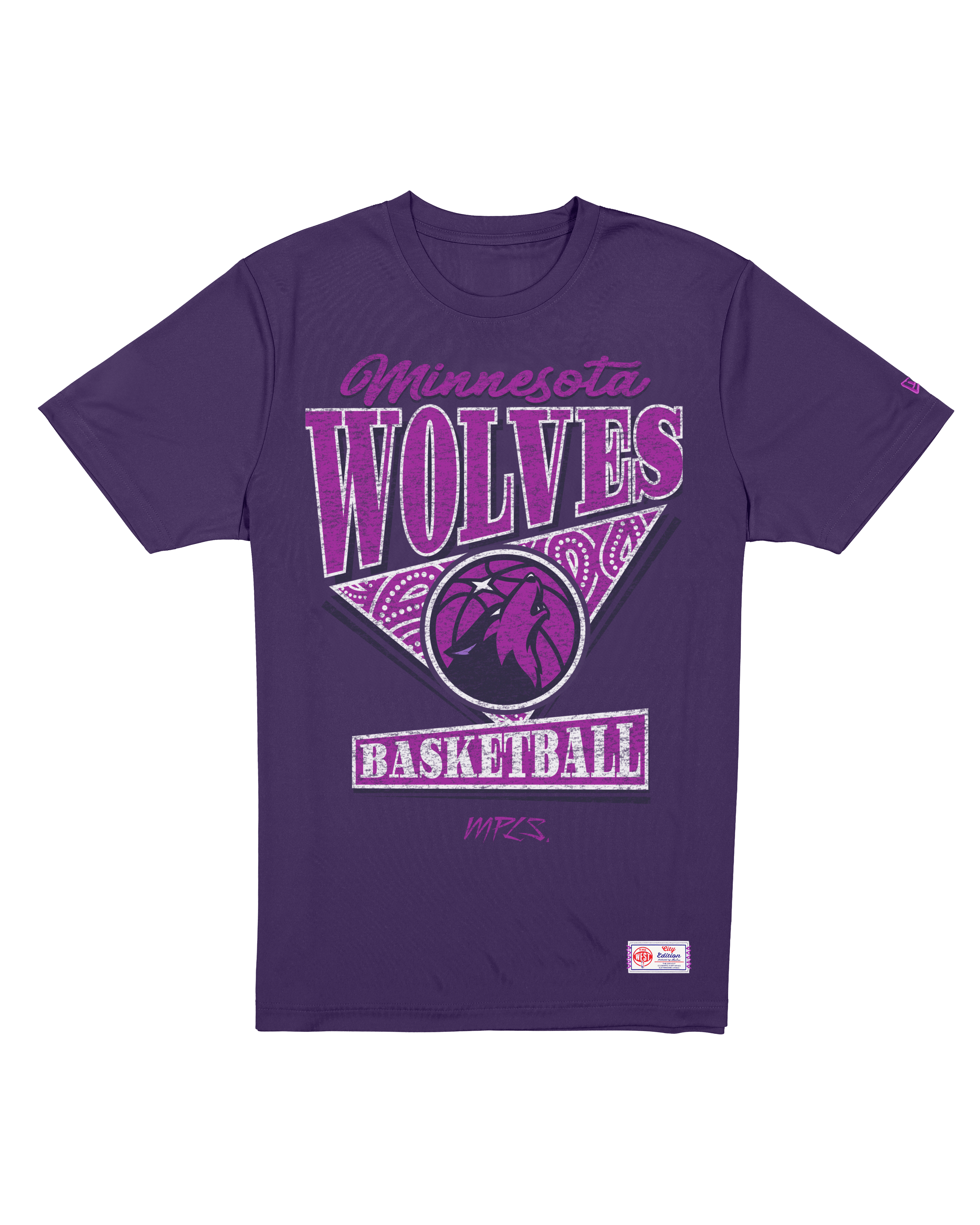 MInnesota Timberwolves New Era NBA 25-26 City Edition Distressed T-Shirt