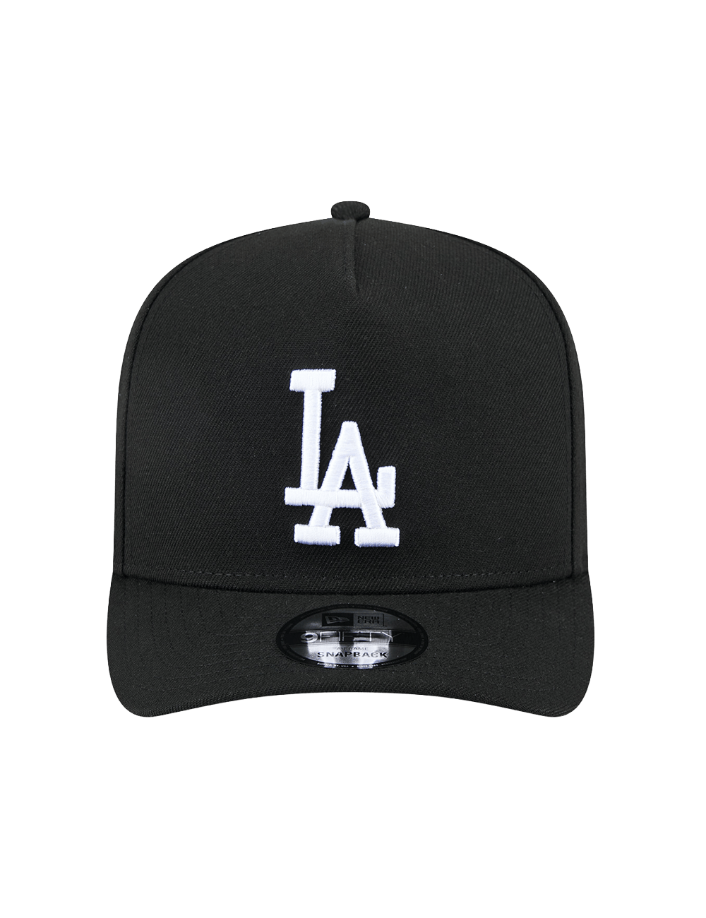 Los Angeles Dodgers New Era MLB Black White 9FIFTY Pre-Curved A-Frame Snapback Hat