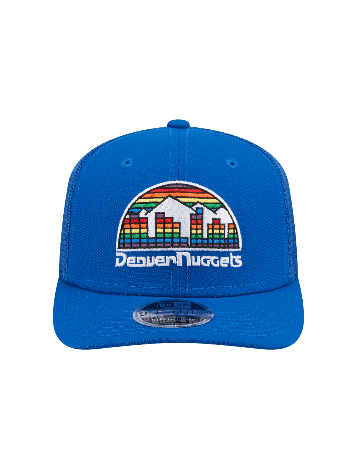 Denver Nuggets New Era NBA HWC 9SEVENTY Trucker Stretch Snapback Hat - Blue
